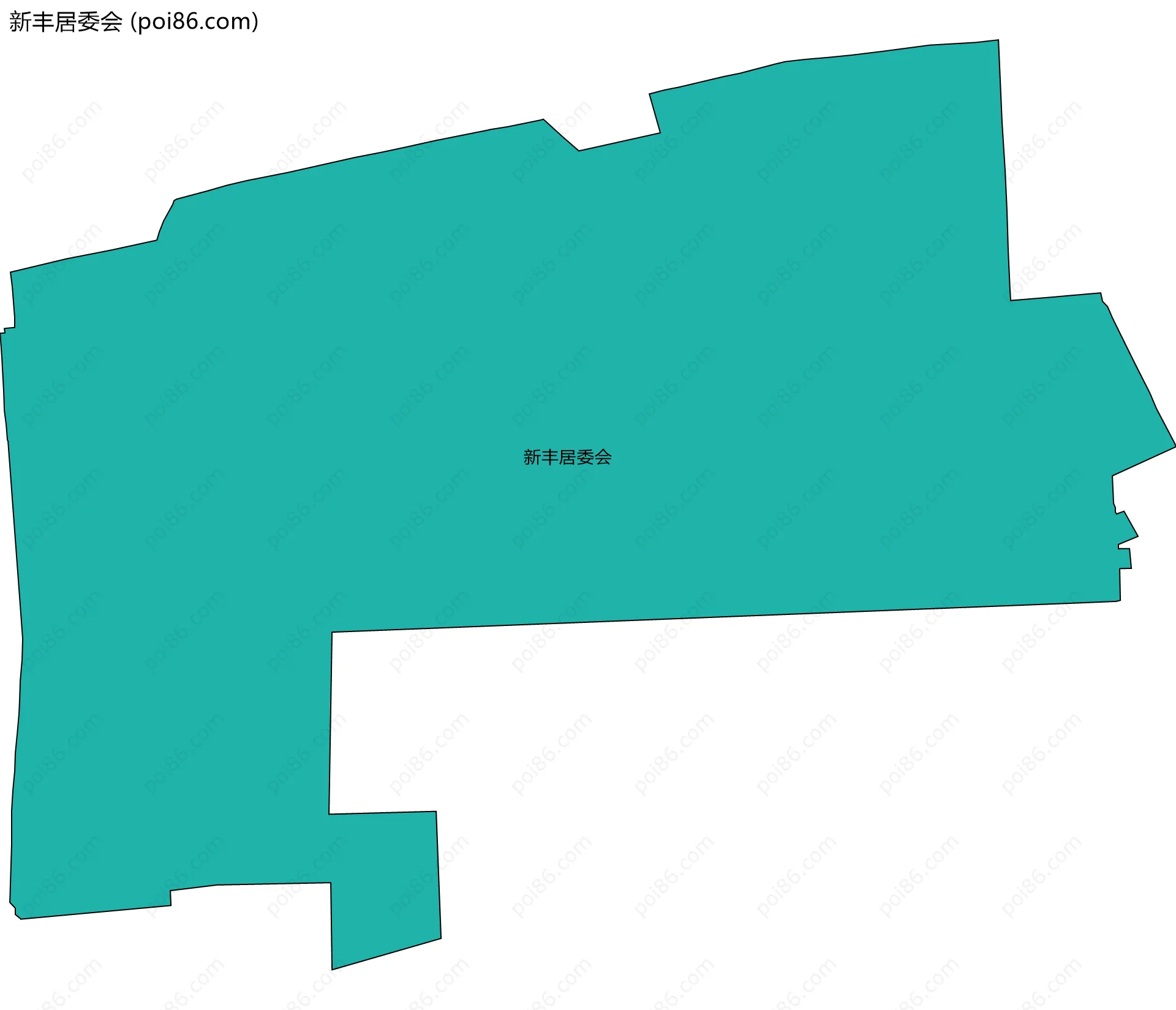 新丰居委会边界地图