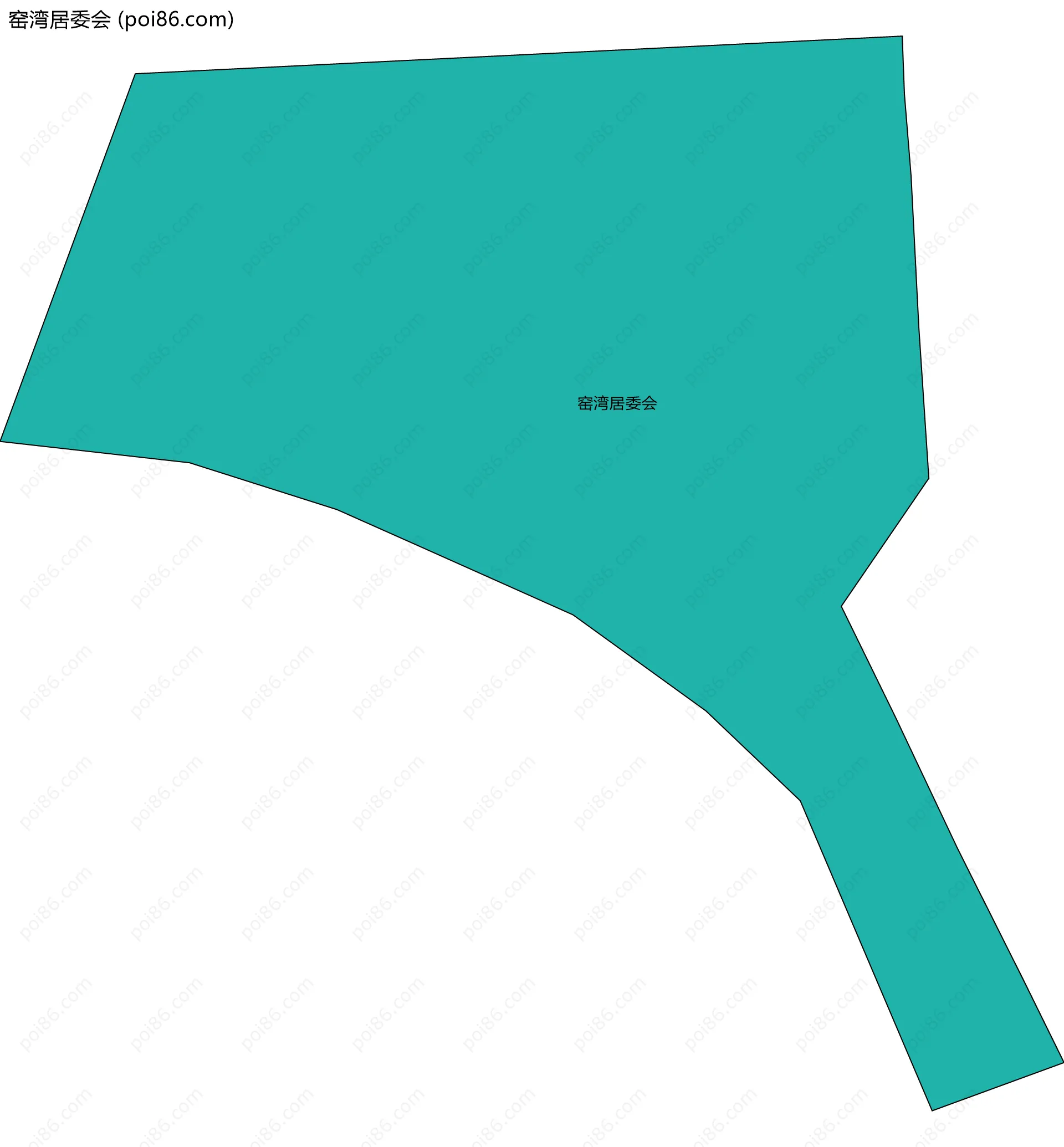 窑湾居委会边界地图