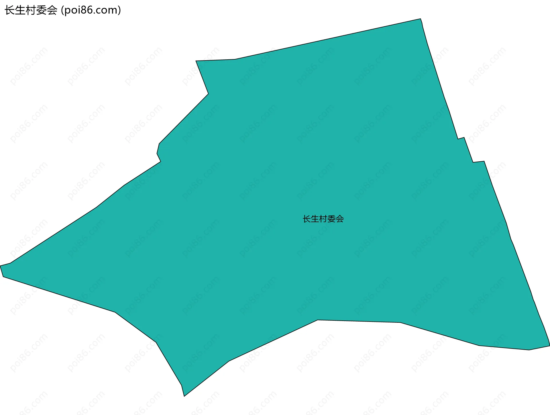 长生村委会边界地图
