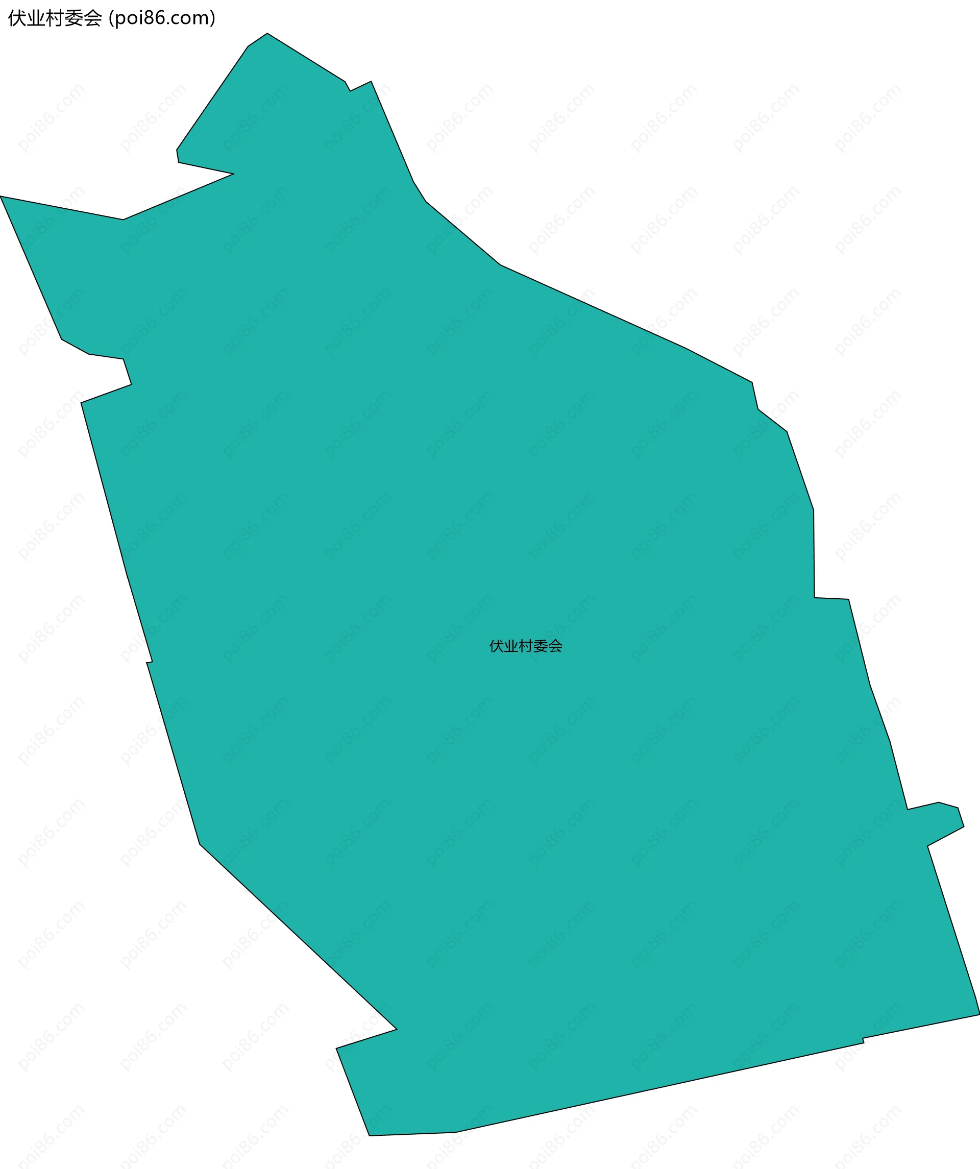 伏业村委会边界地图