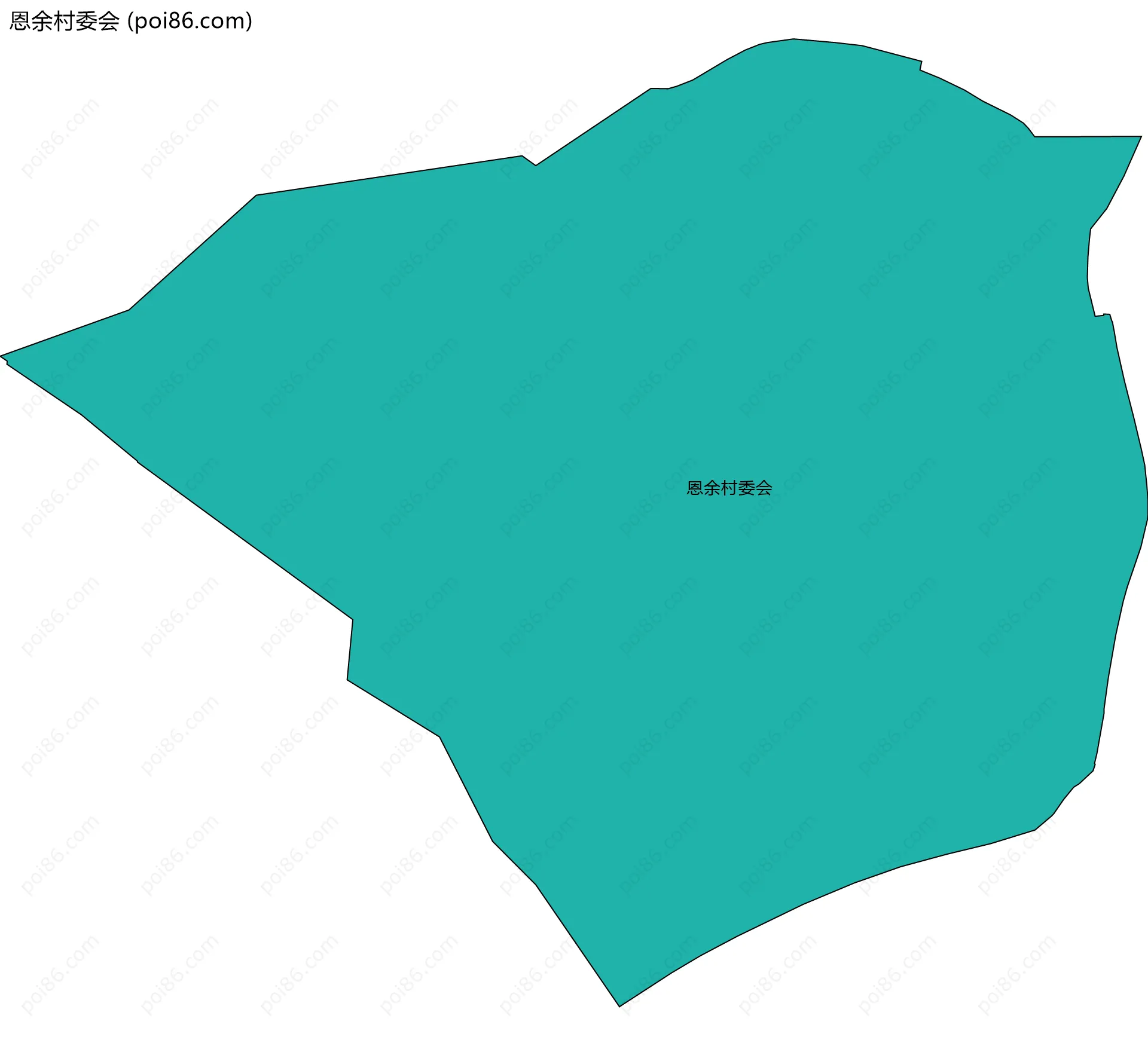 恩余村委会边界地图