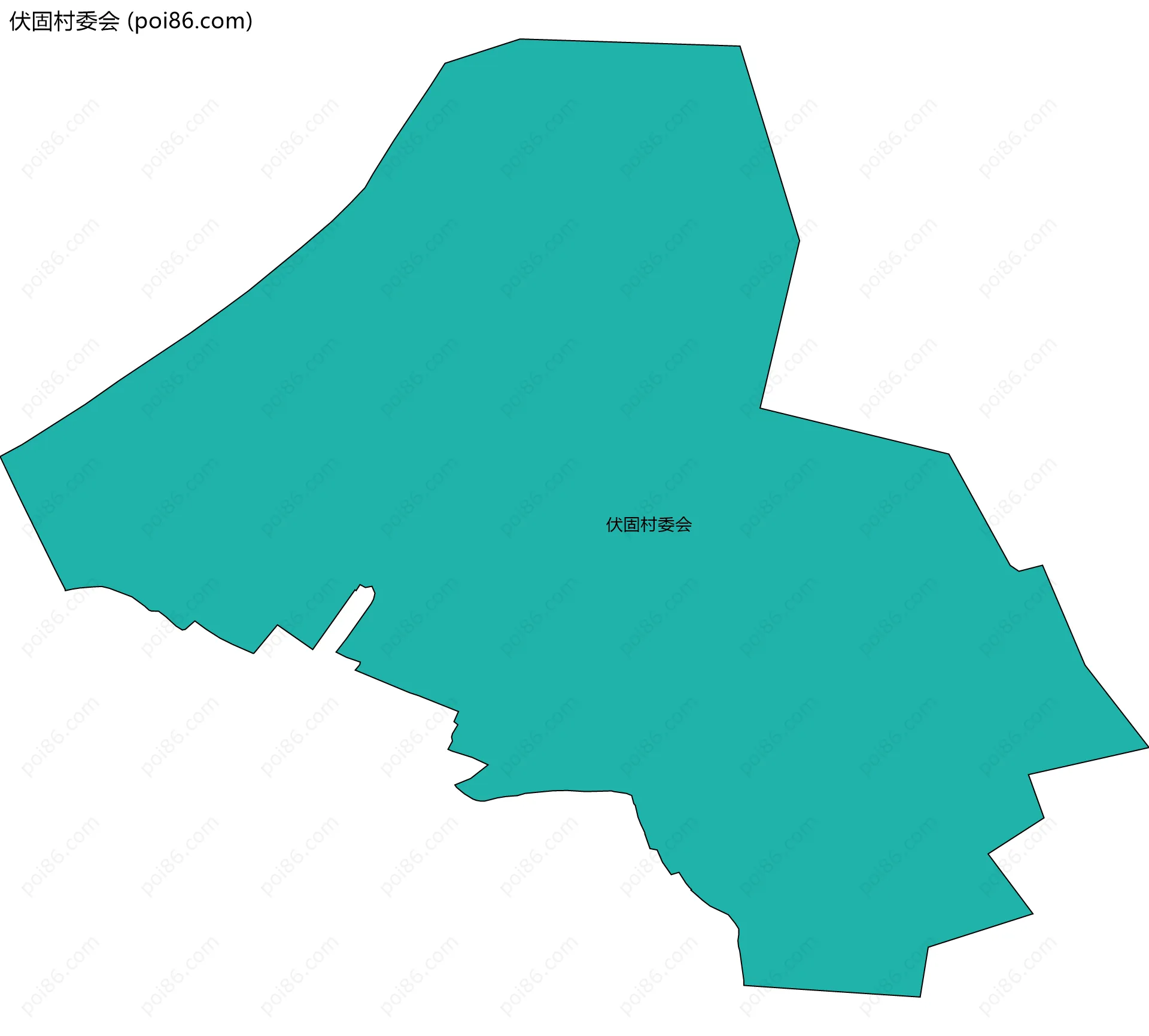 伏固村委会边界地图