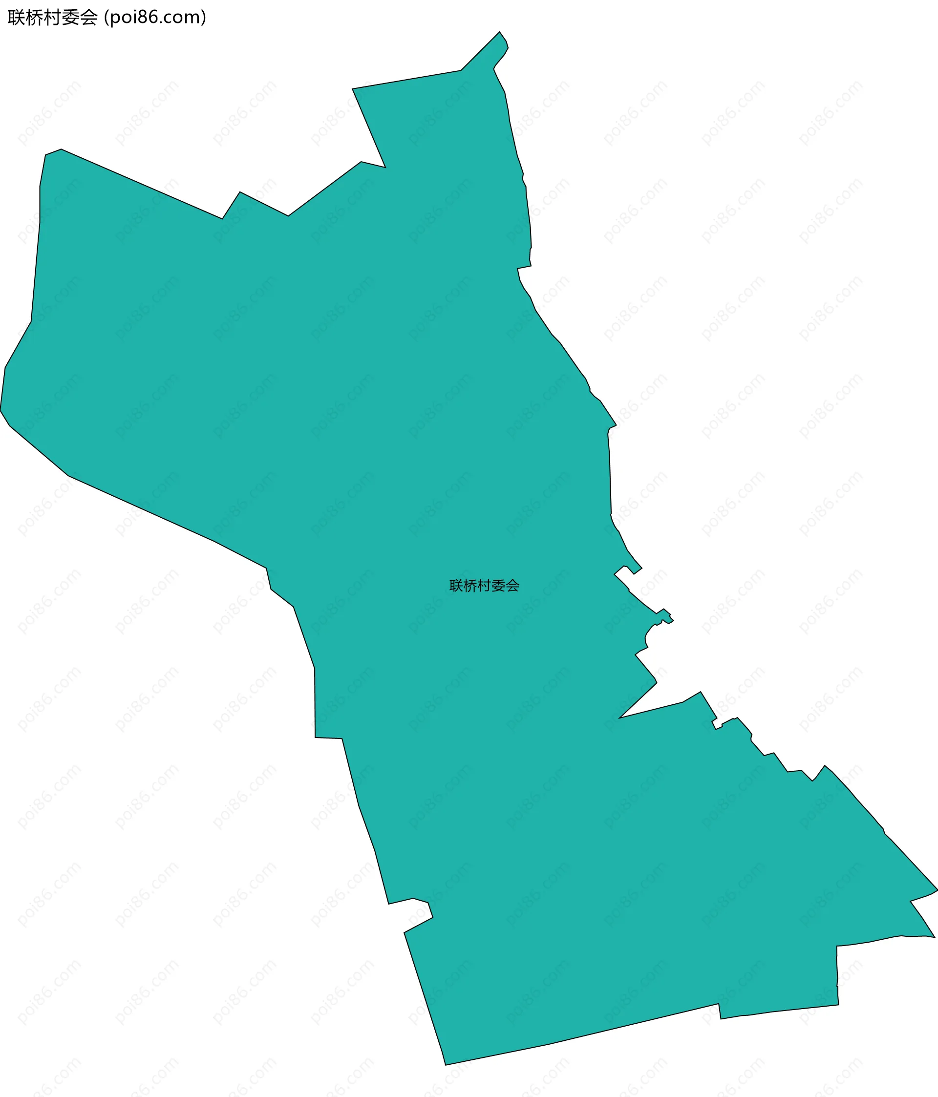 联桥村委会边界地图