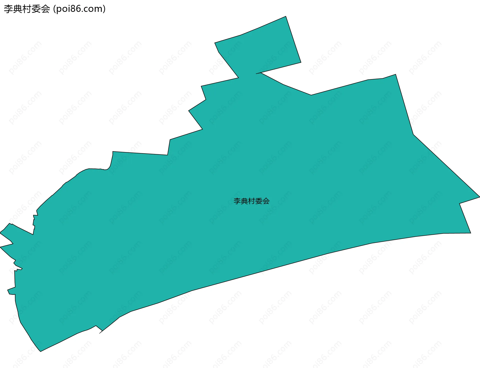 李典村委会边界地图