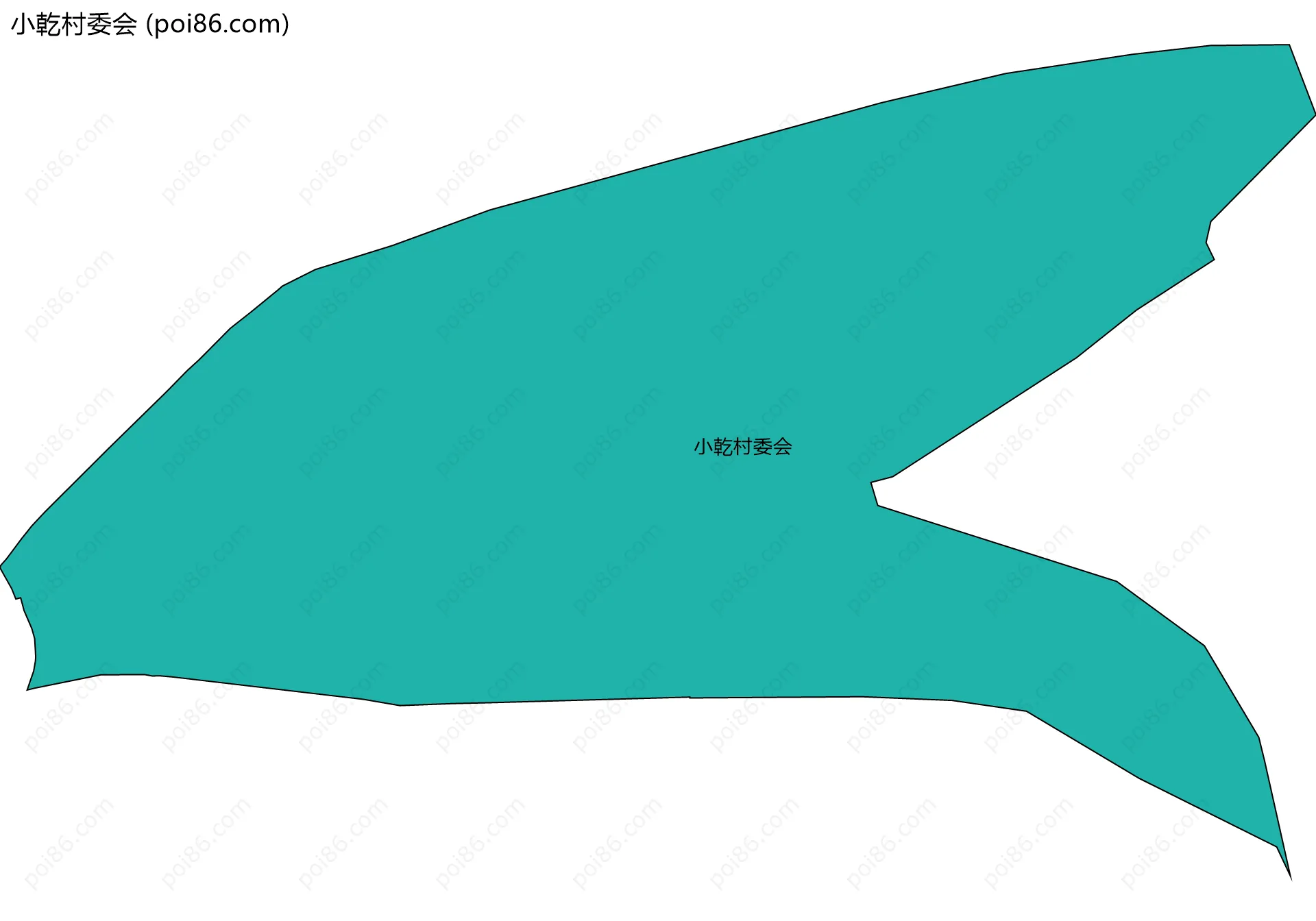 小乾村委会边界地图