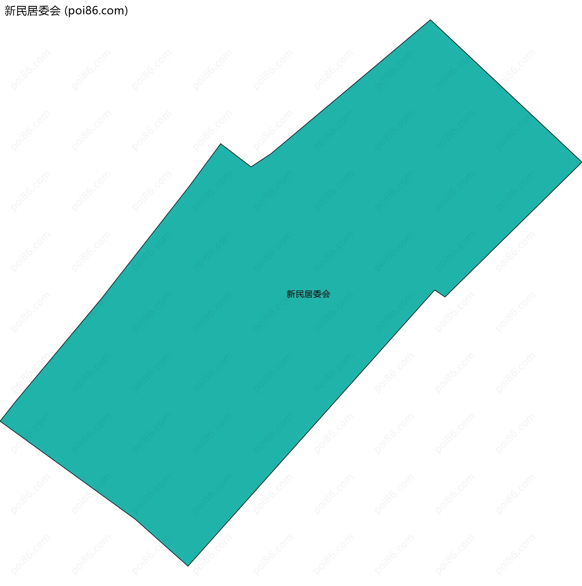 新民居委会边界地图