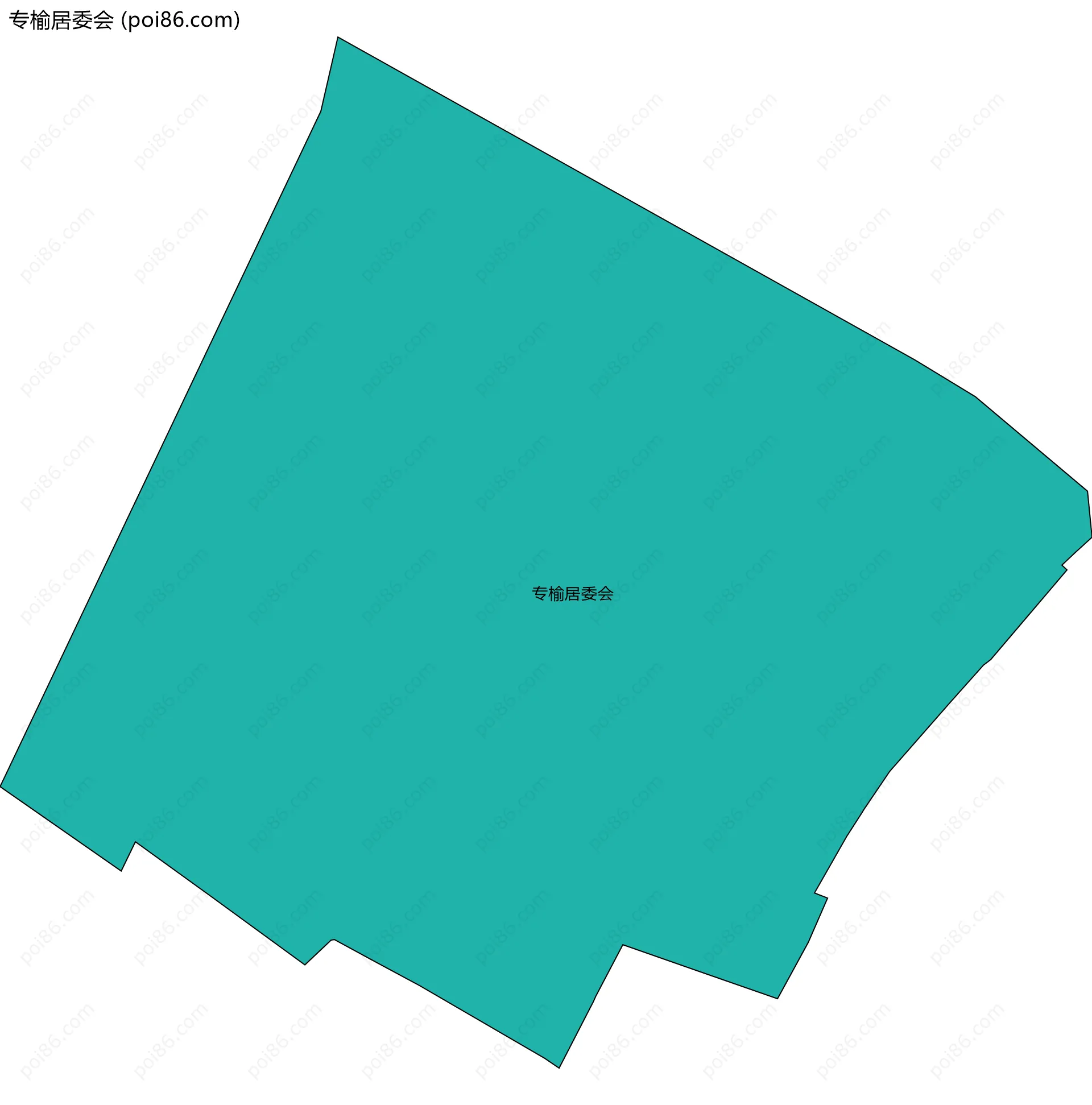 专榆居委会边界地图