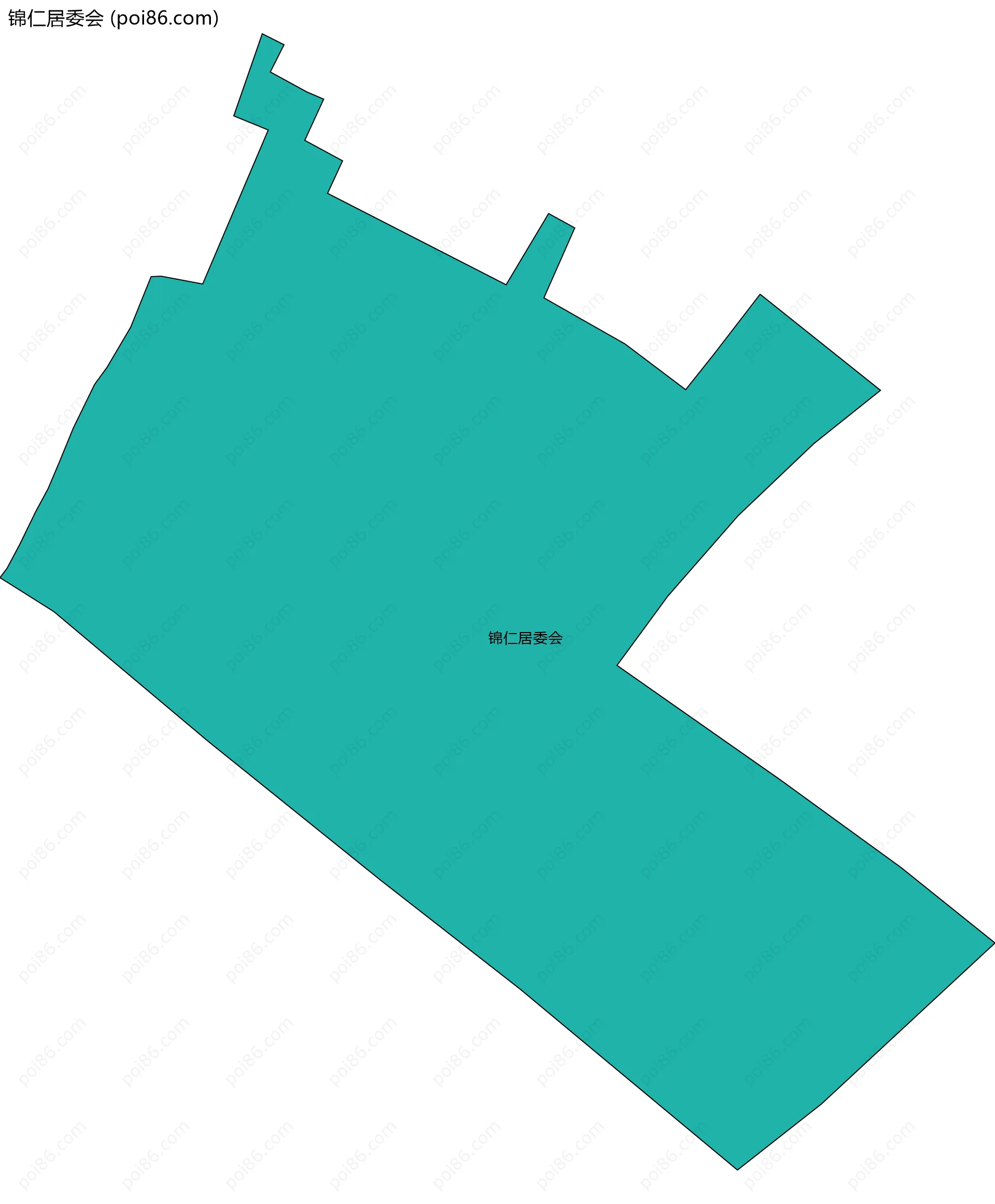 锦仁居委会边界地图