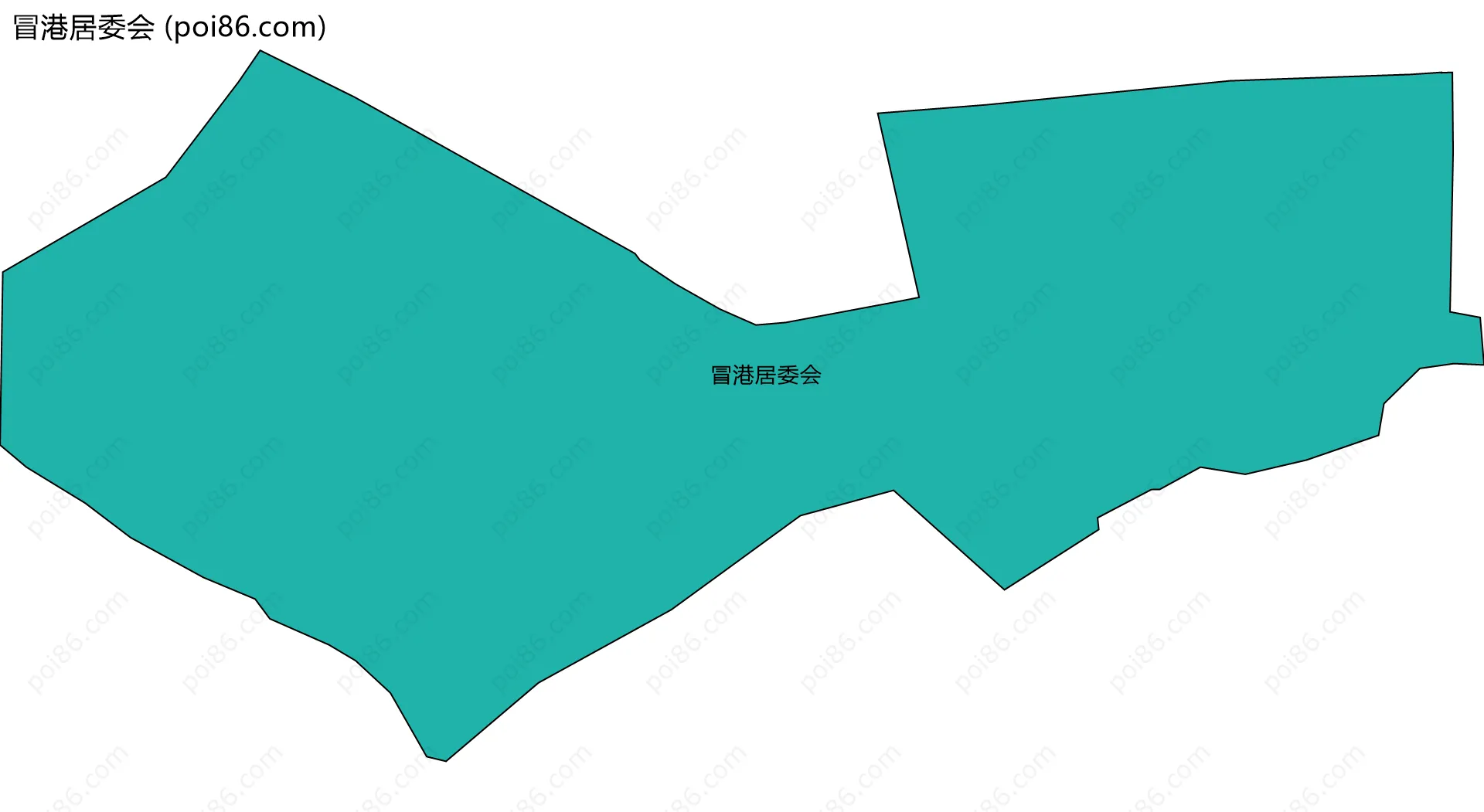 冒港居委会边界地图