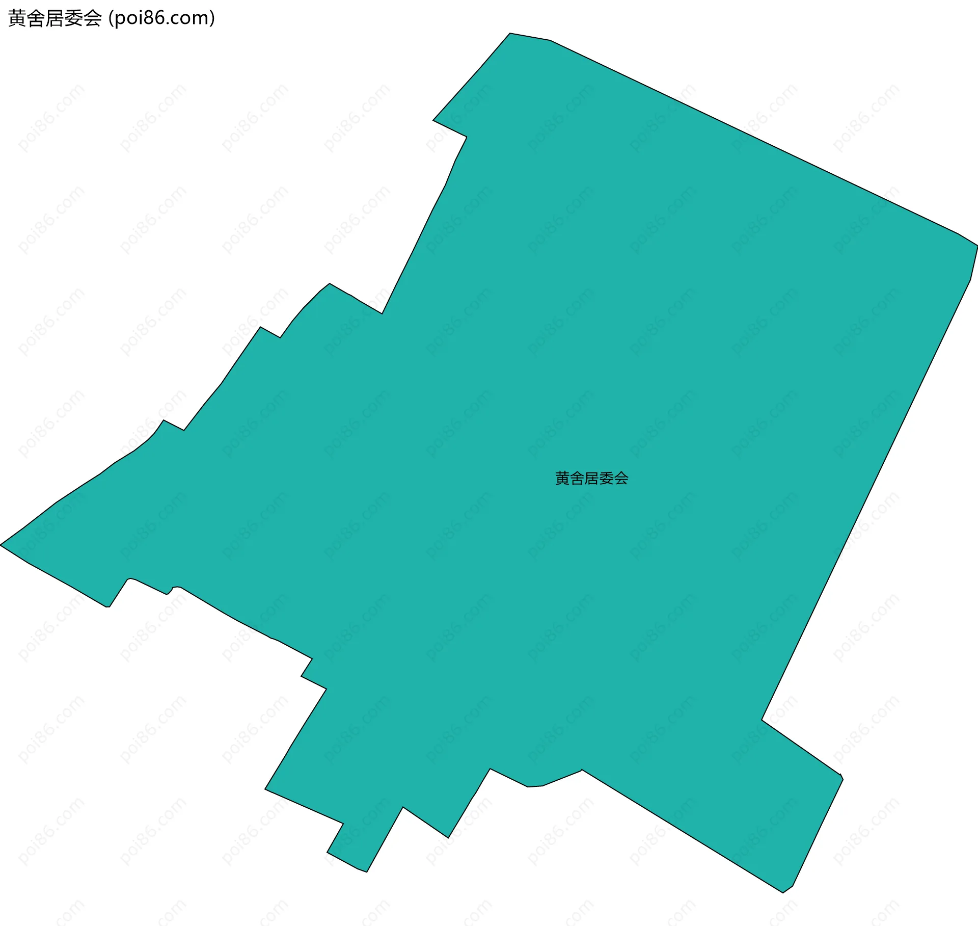 黄舍居委会边界地图