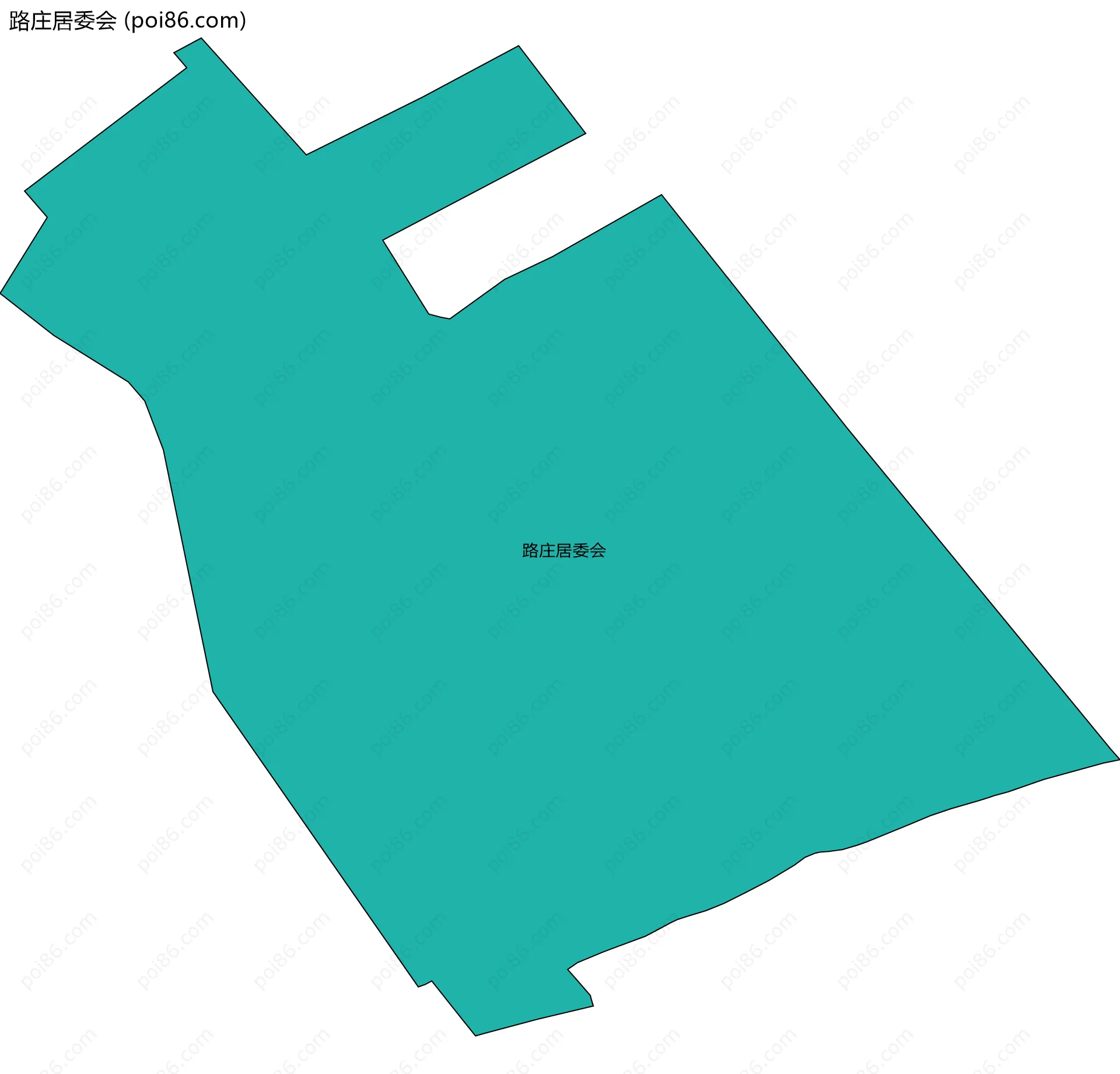 路庄居委会边界地图