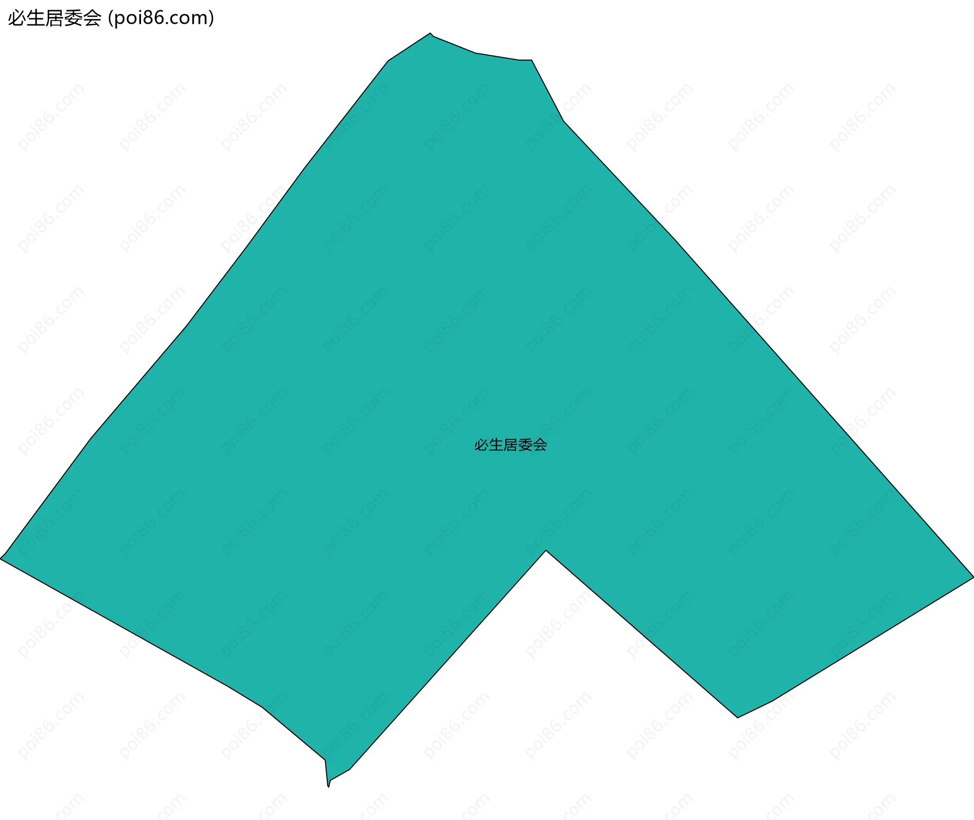 必生居委会边界地图
