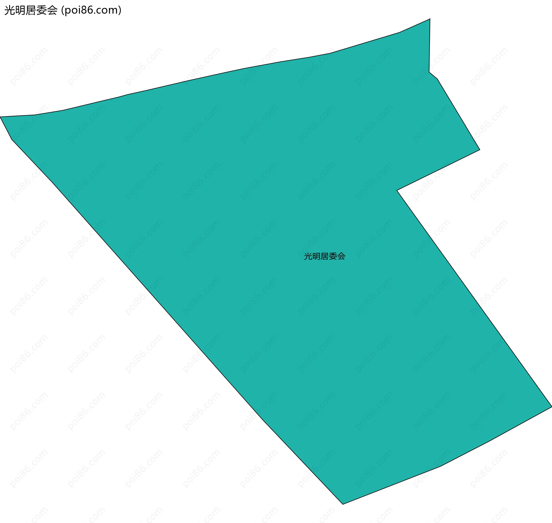 光明居委会边界地图