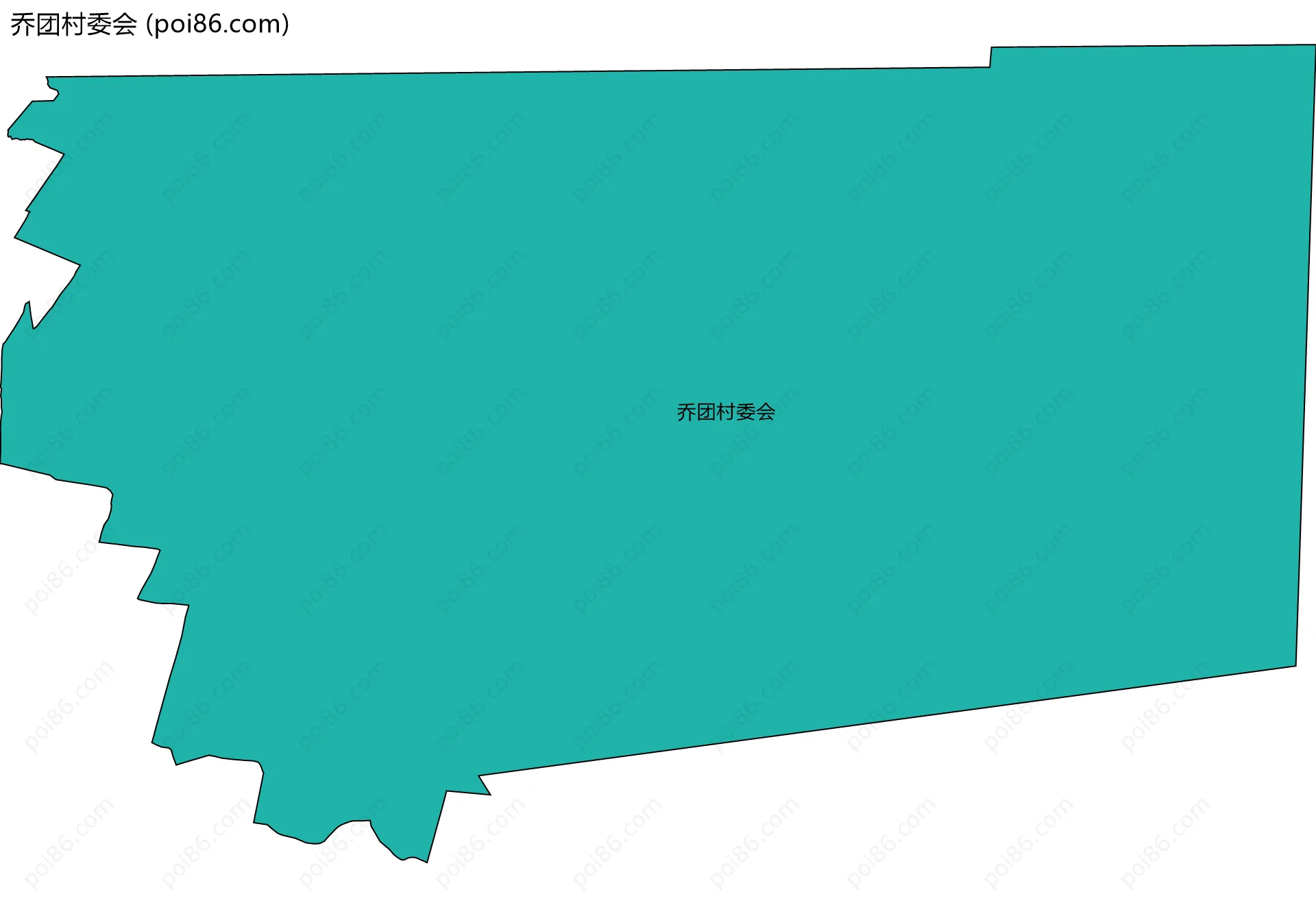 乔团村委会边界地图