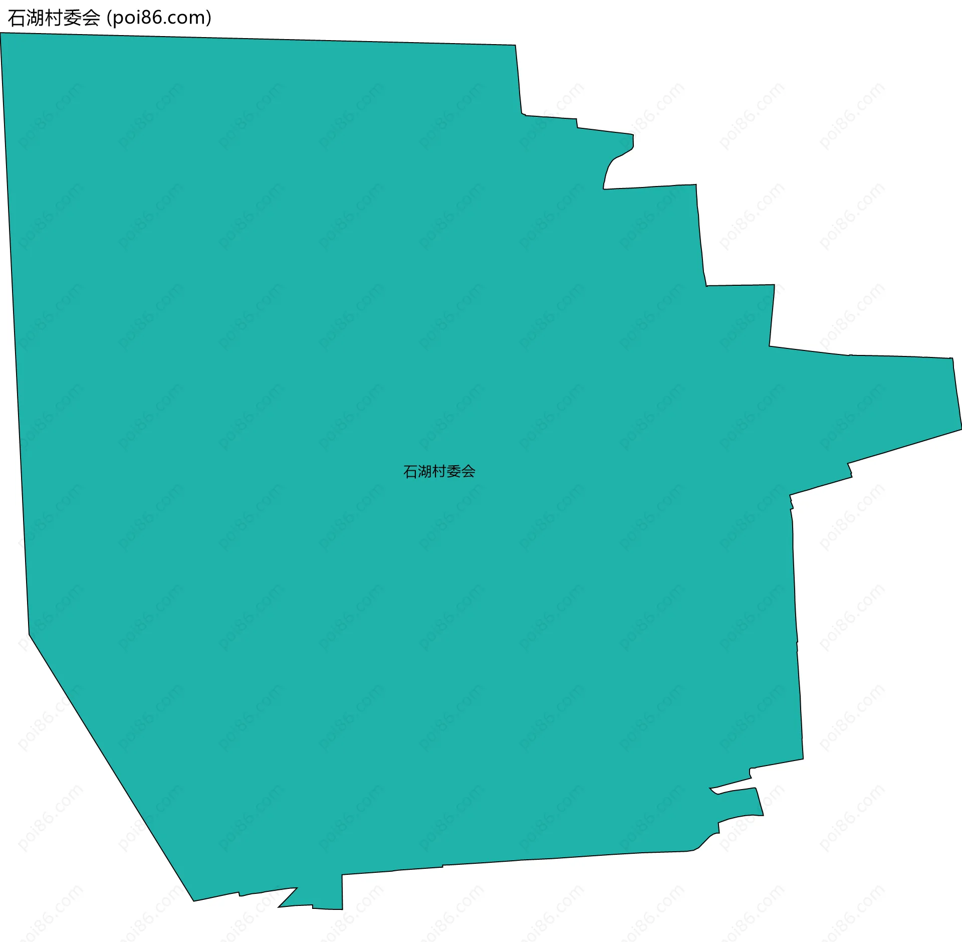 石湖村委会边界地图