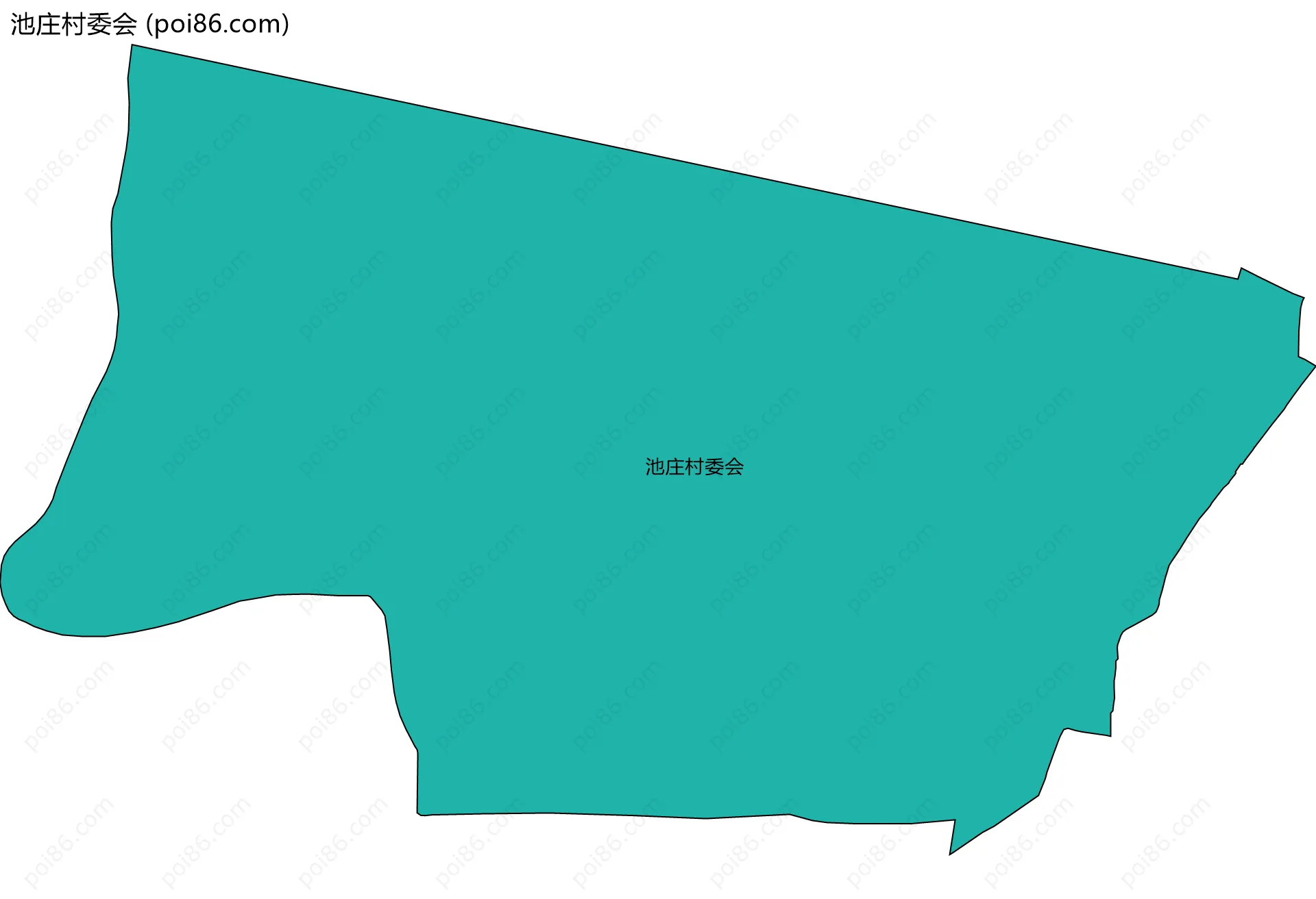 池庄村委会边界地图