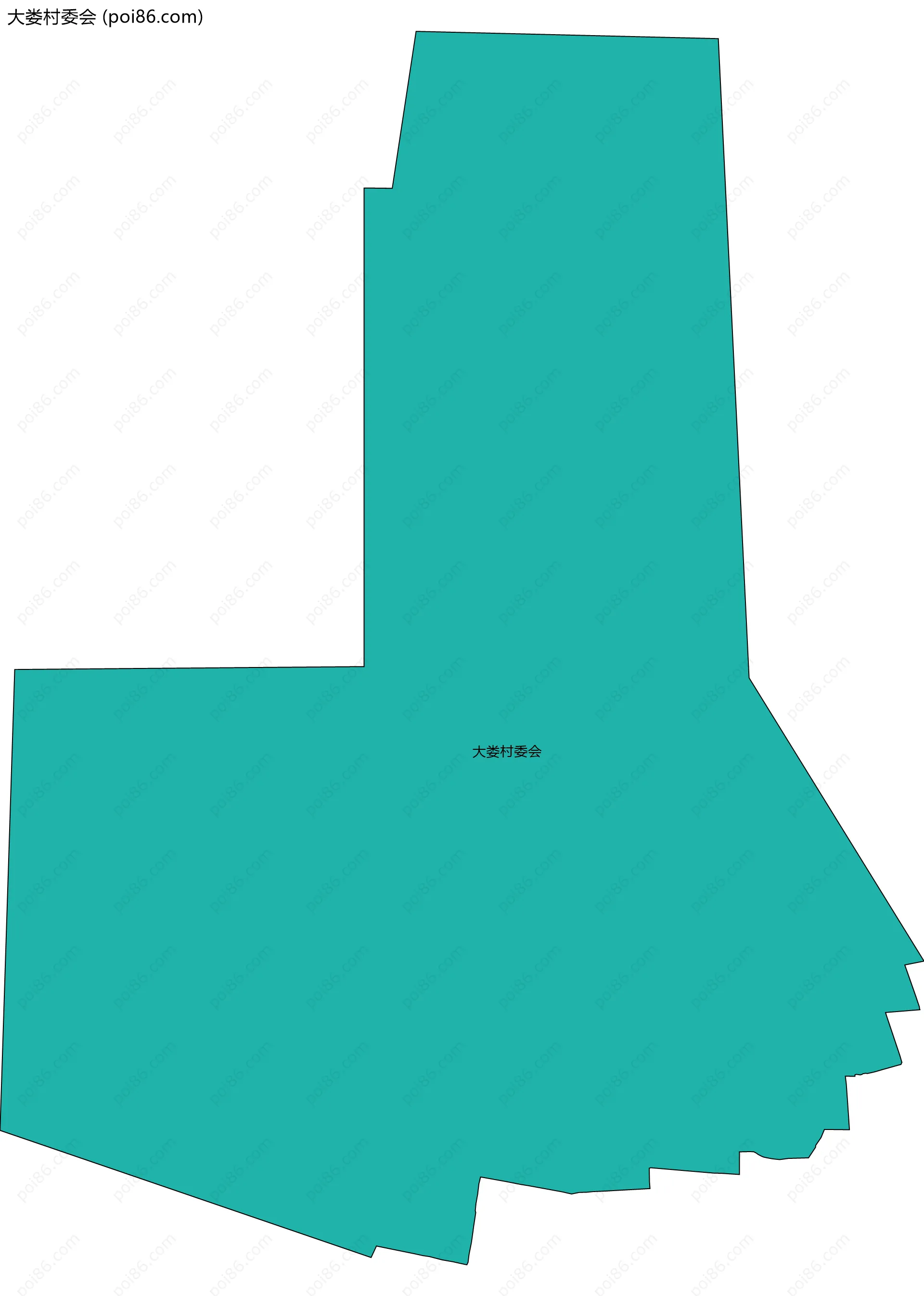 大娄村委会边界地图