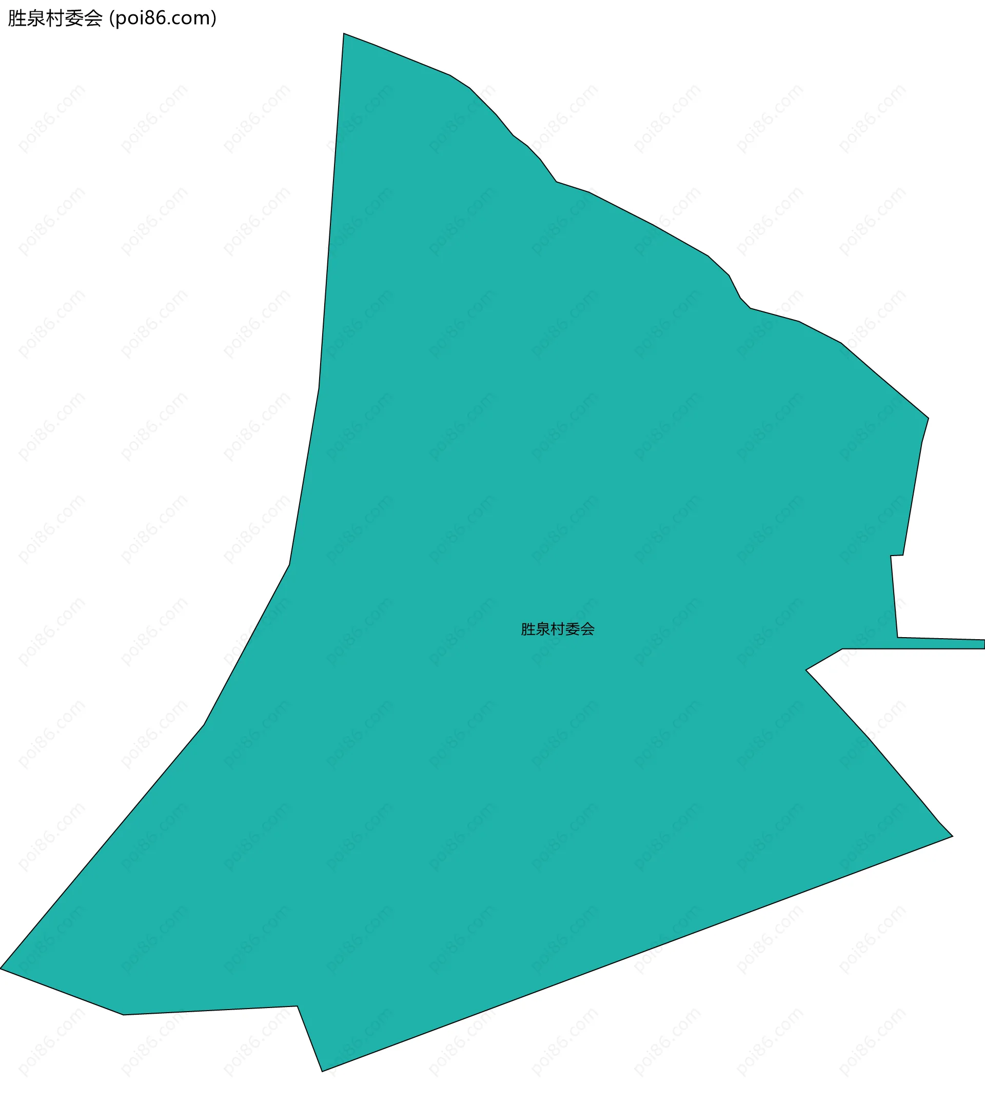 胜泉村委会边界地图