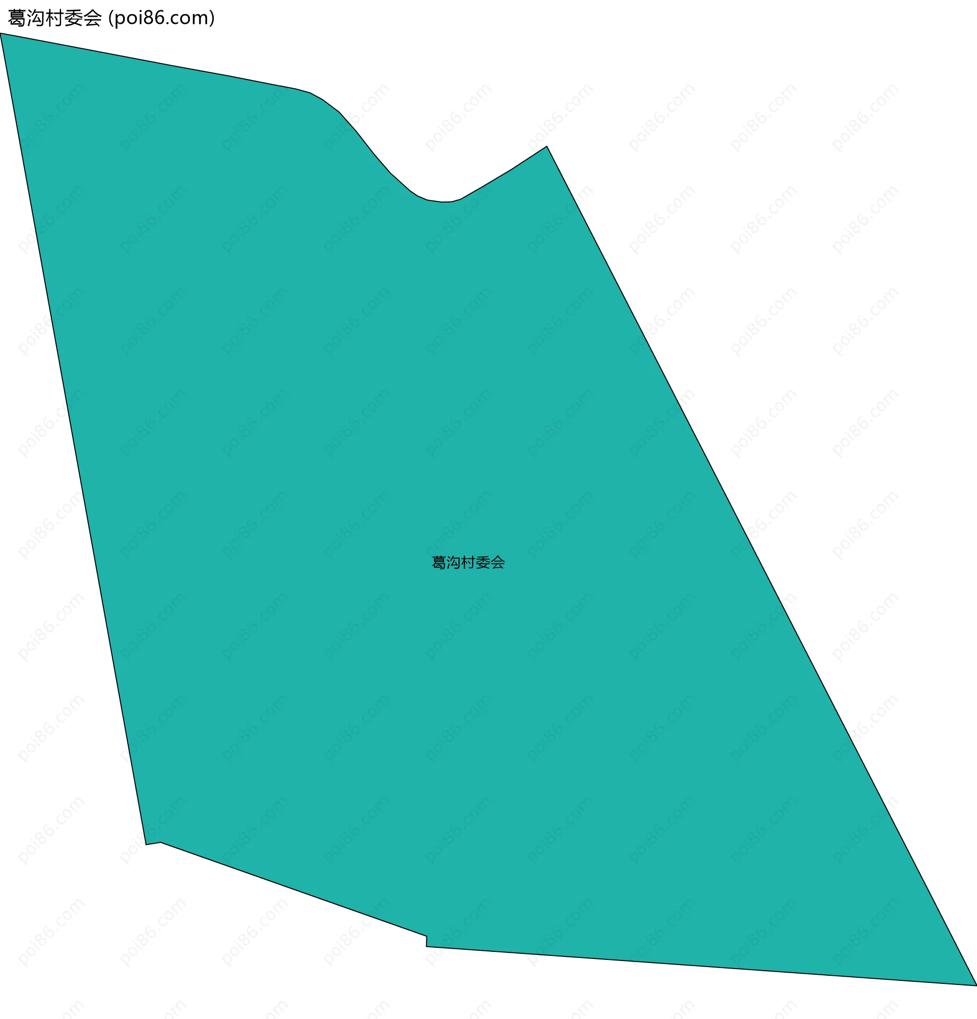 葛沟村委会边界地图