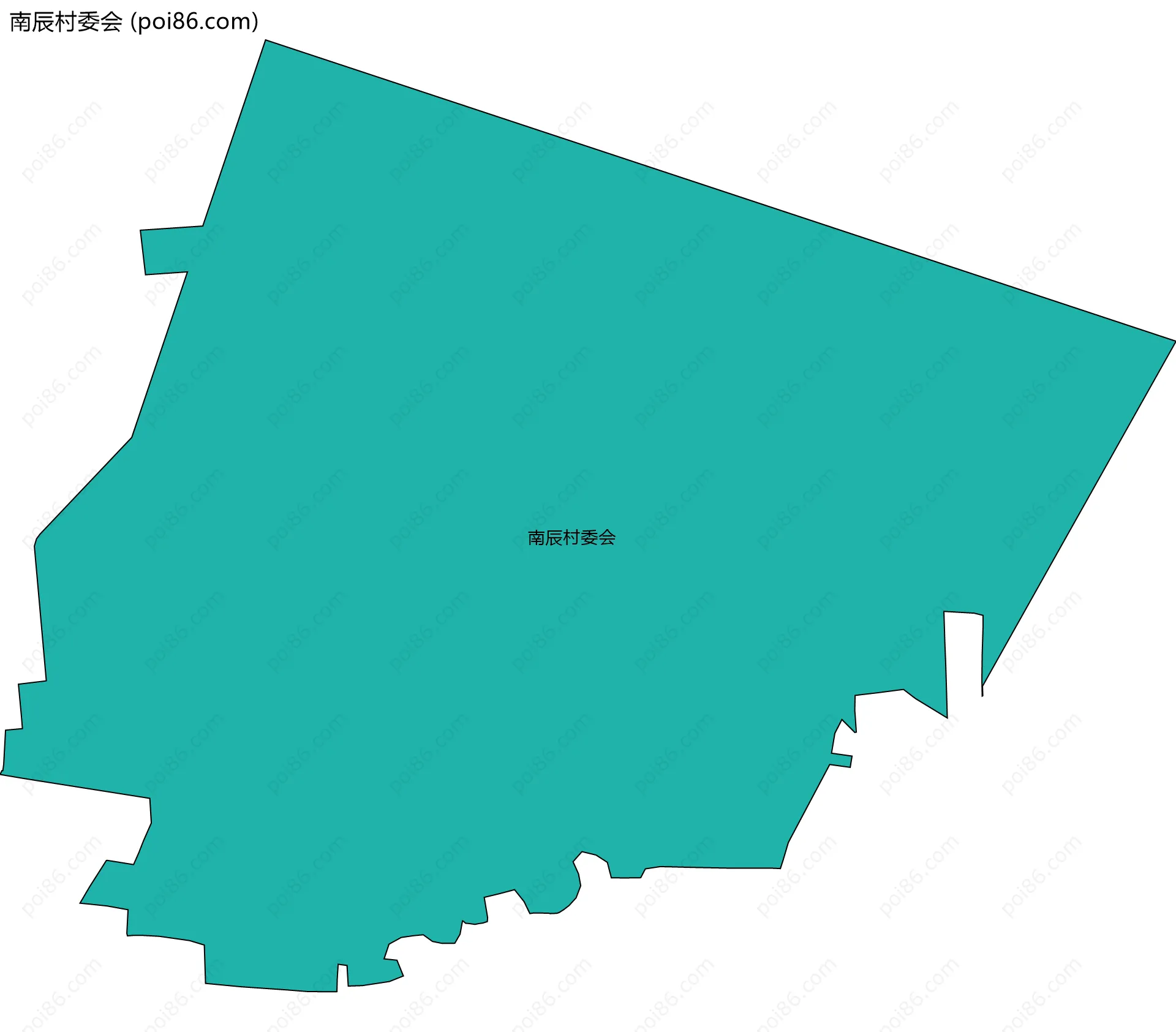 南辰村委会边界地图