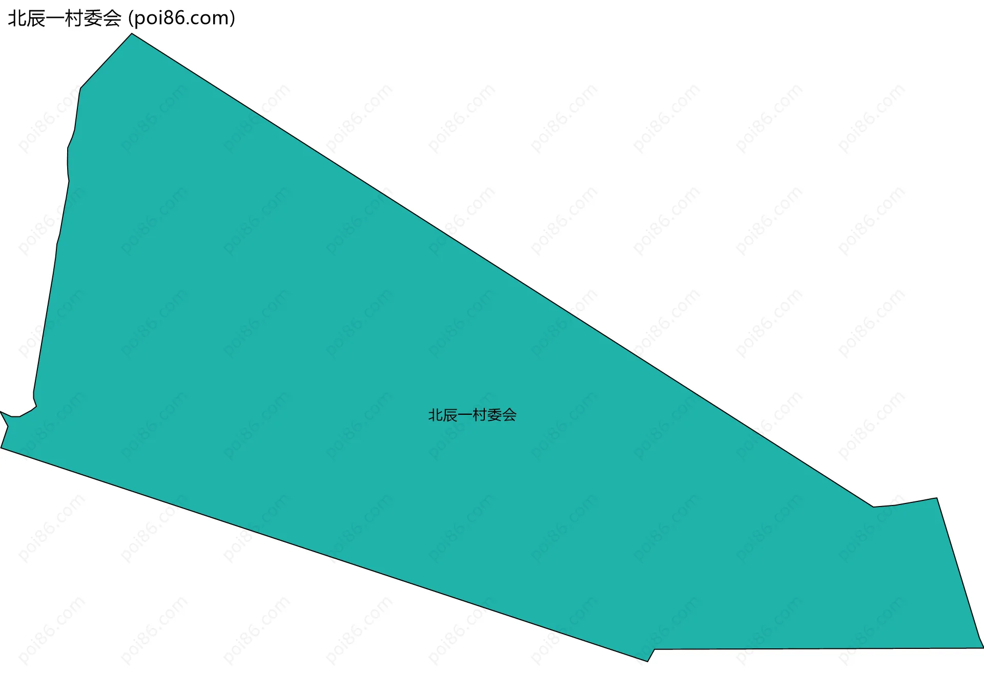 北辰一村委会边界地图