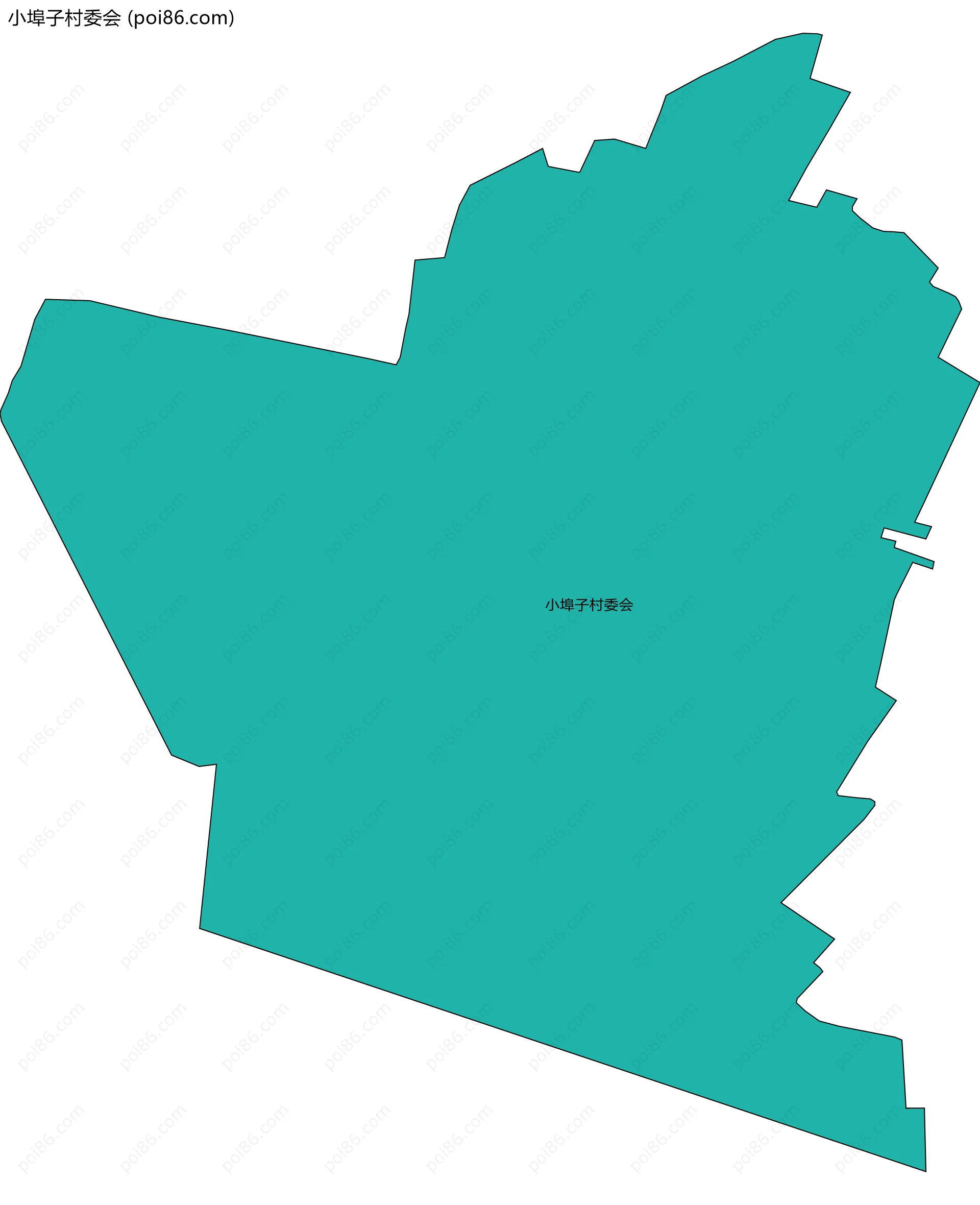 小埠子村委会边界地图