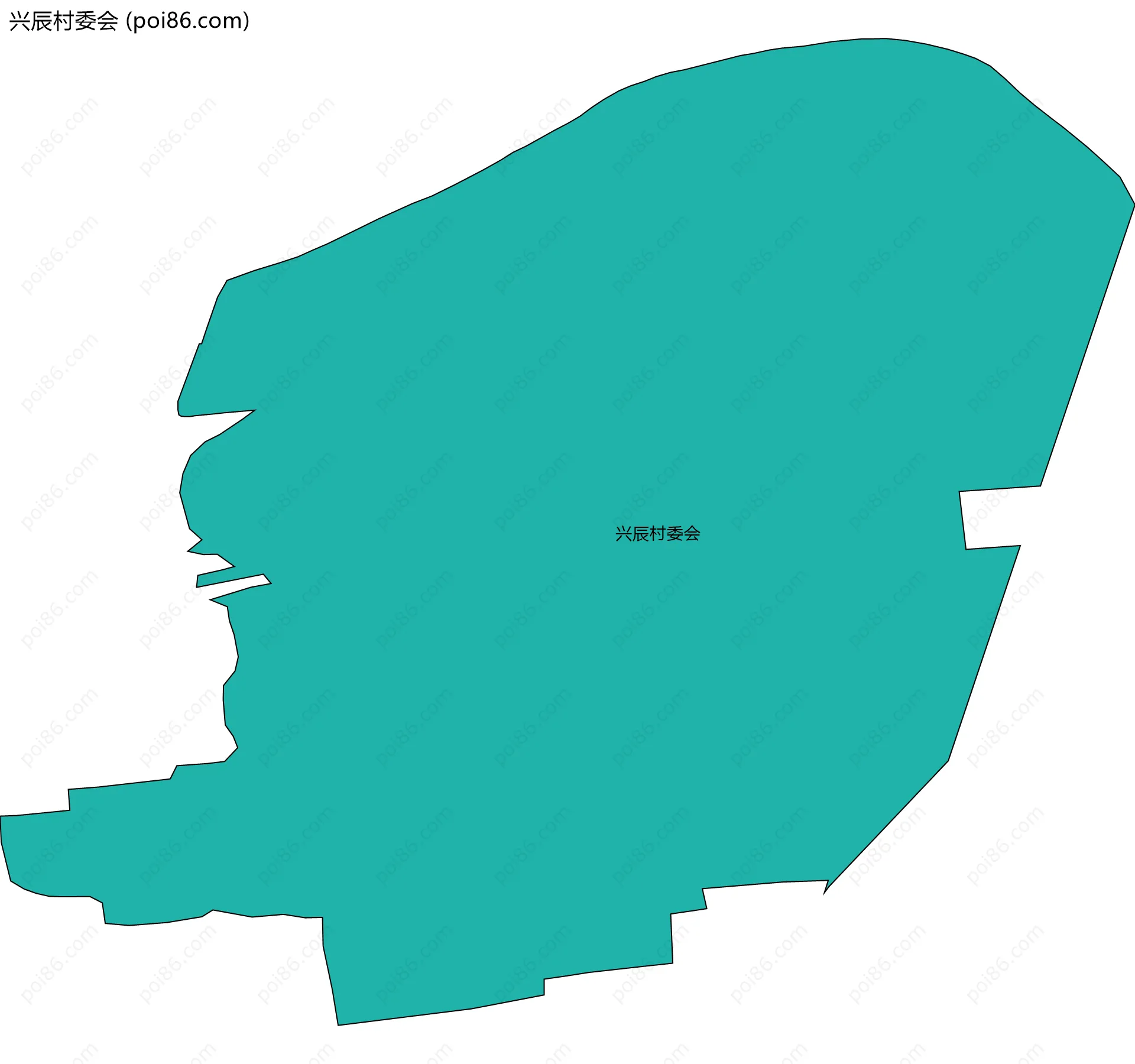 兴辰村委会边界地图