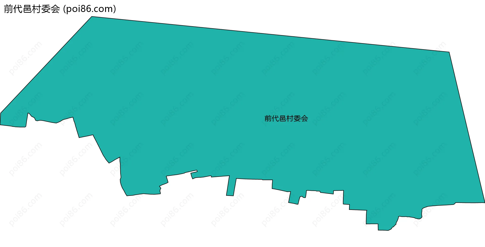 前代邑村委会边界地图