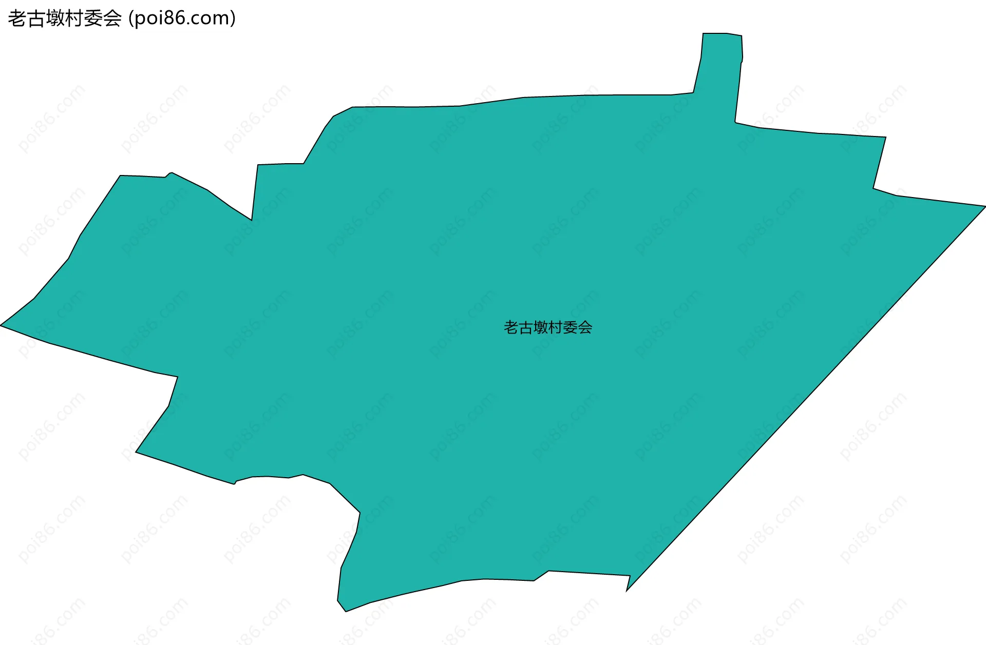 老古墩村委会边界地图