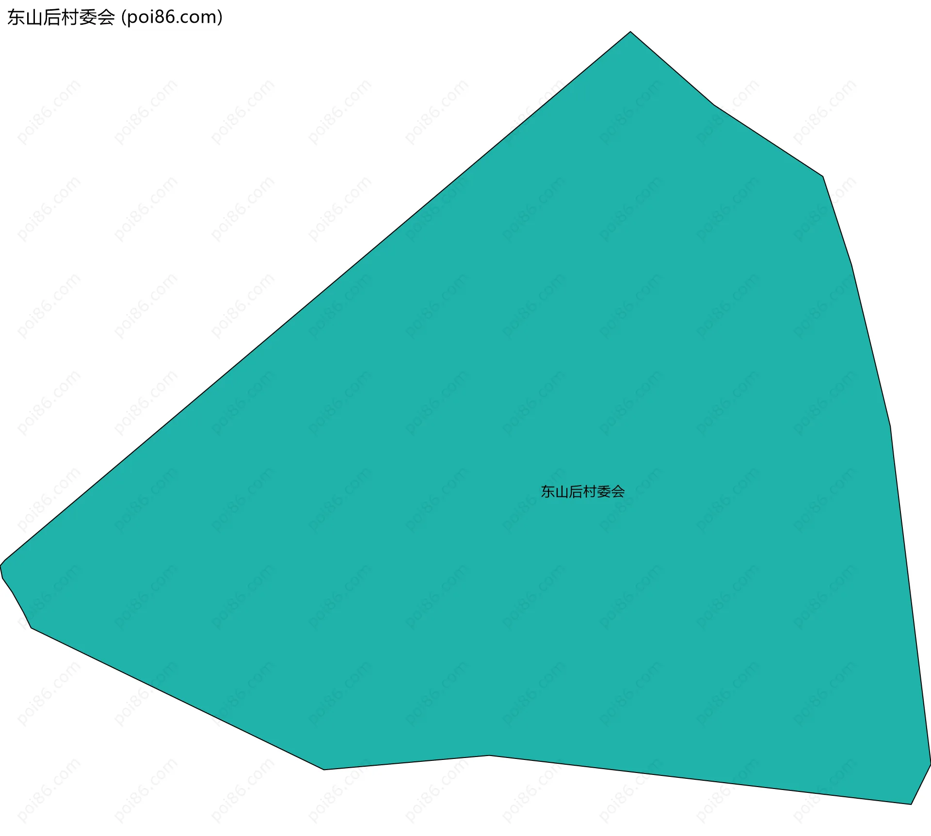 东山后村委会边界地图