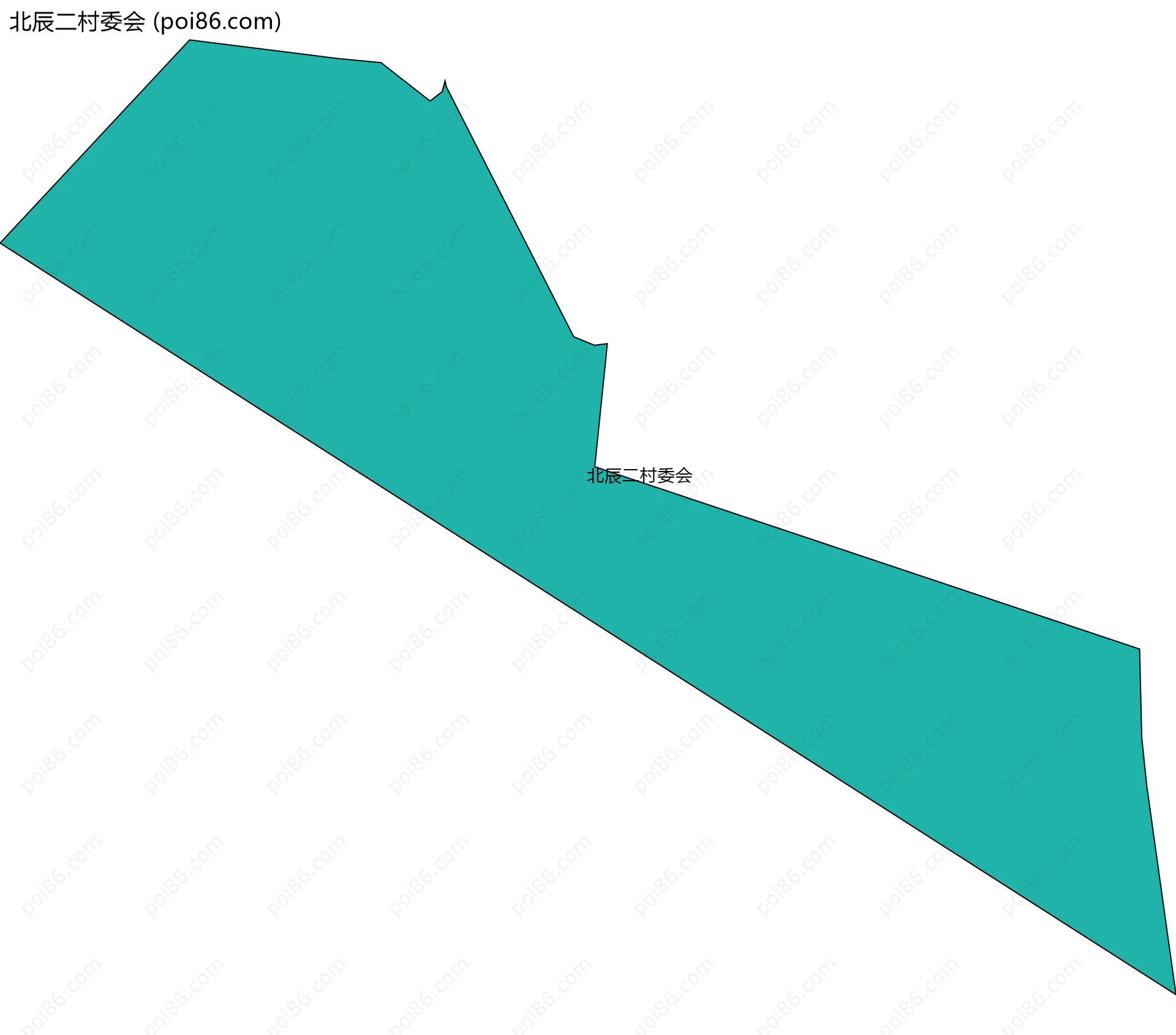 北辰二村委会边界地图