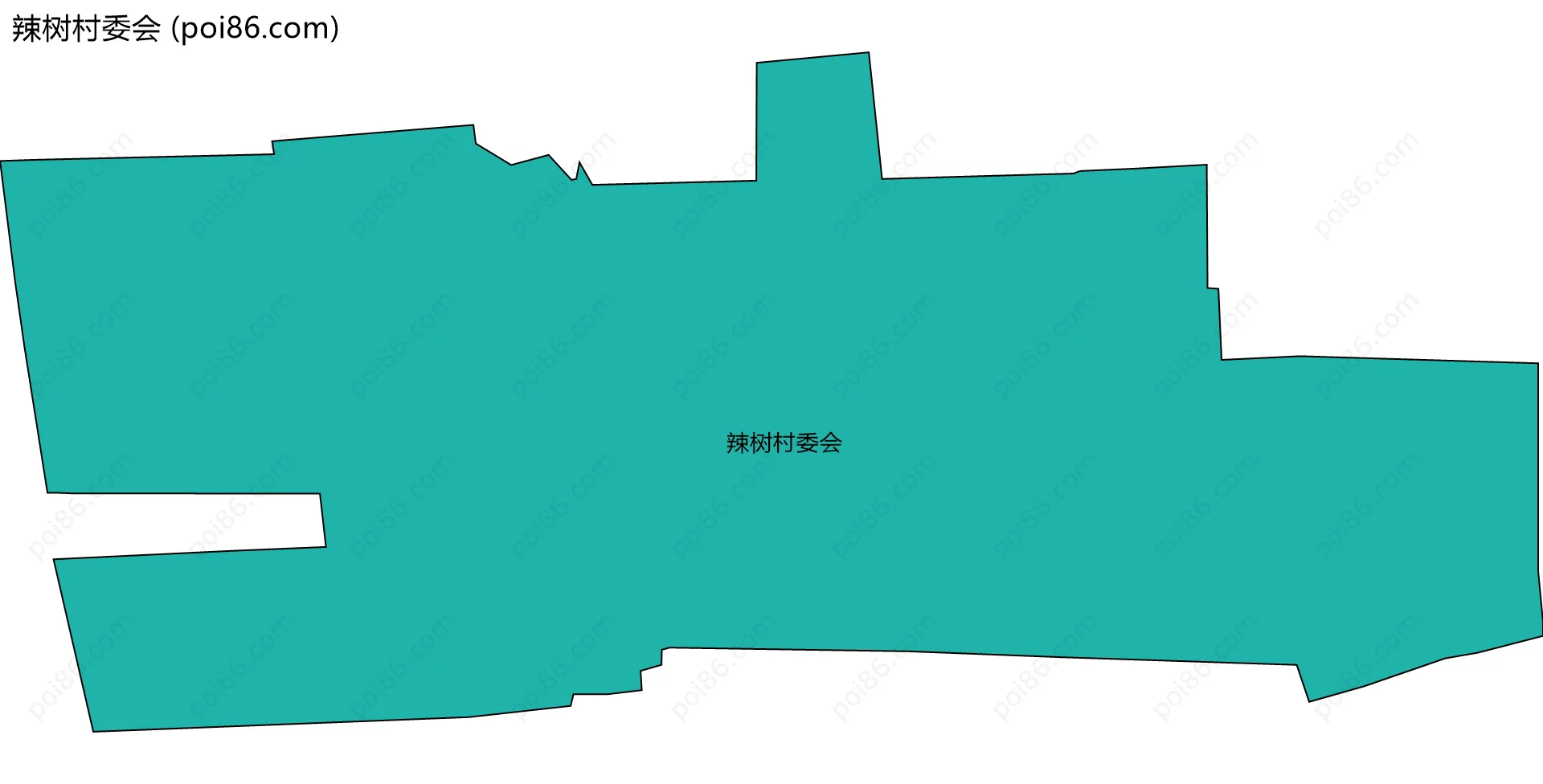 辣树村委会边界地图