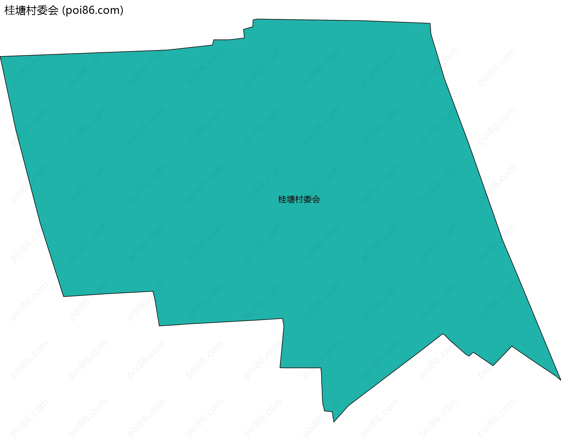 桂塘村委会边界地图