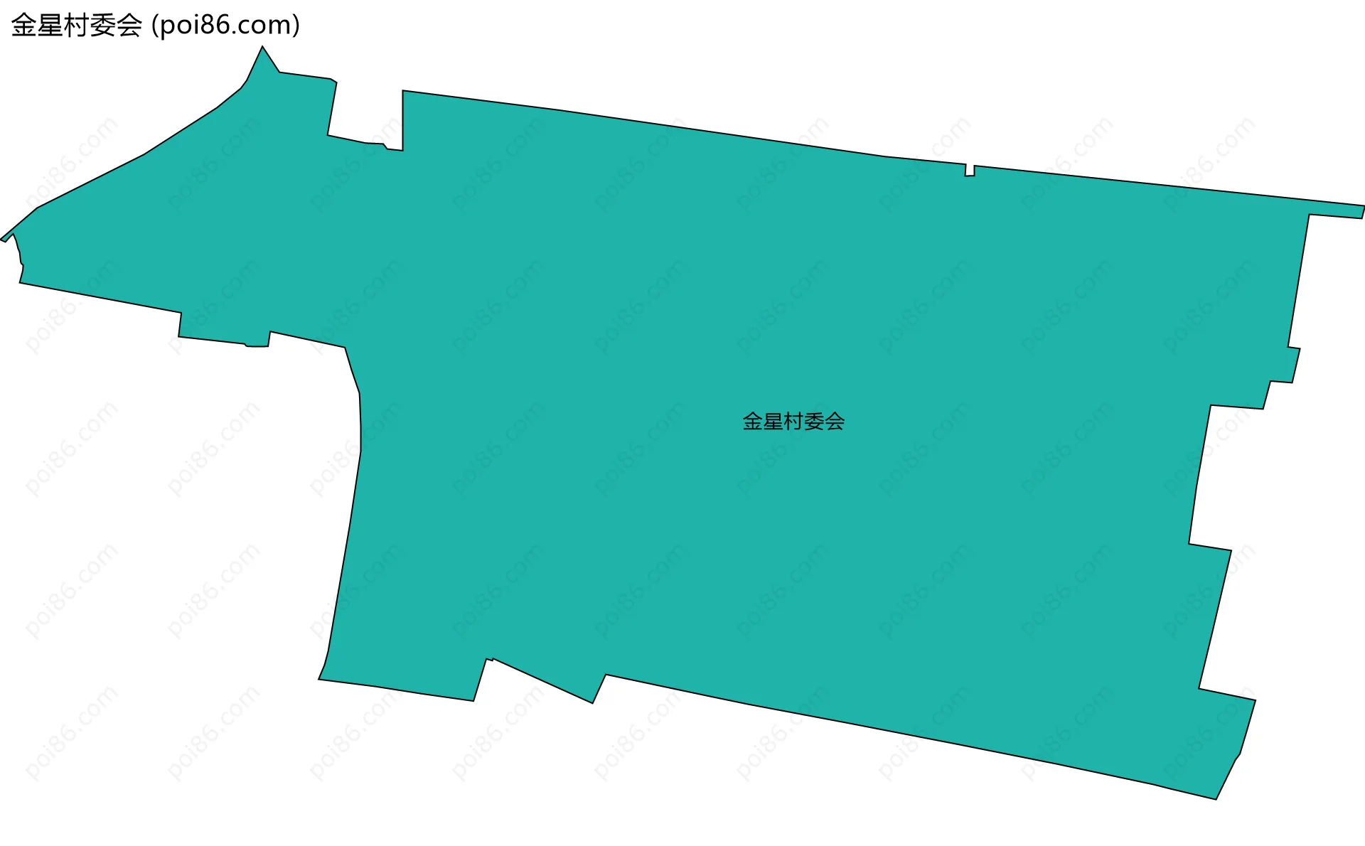 金星村委会边界地图