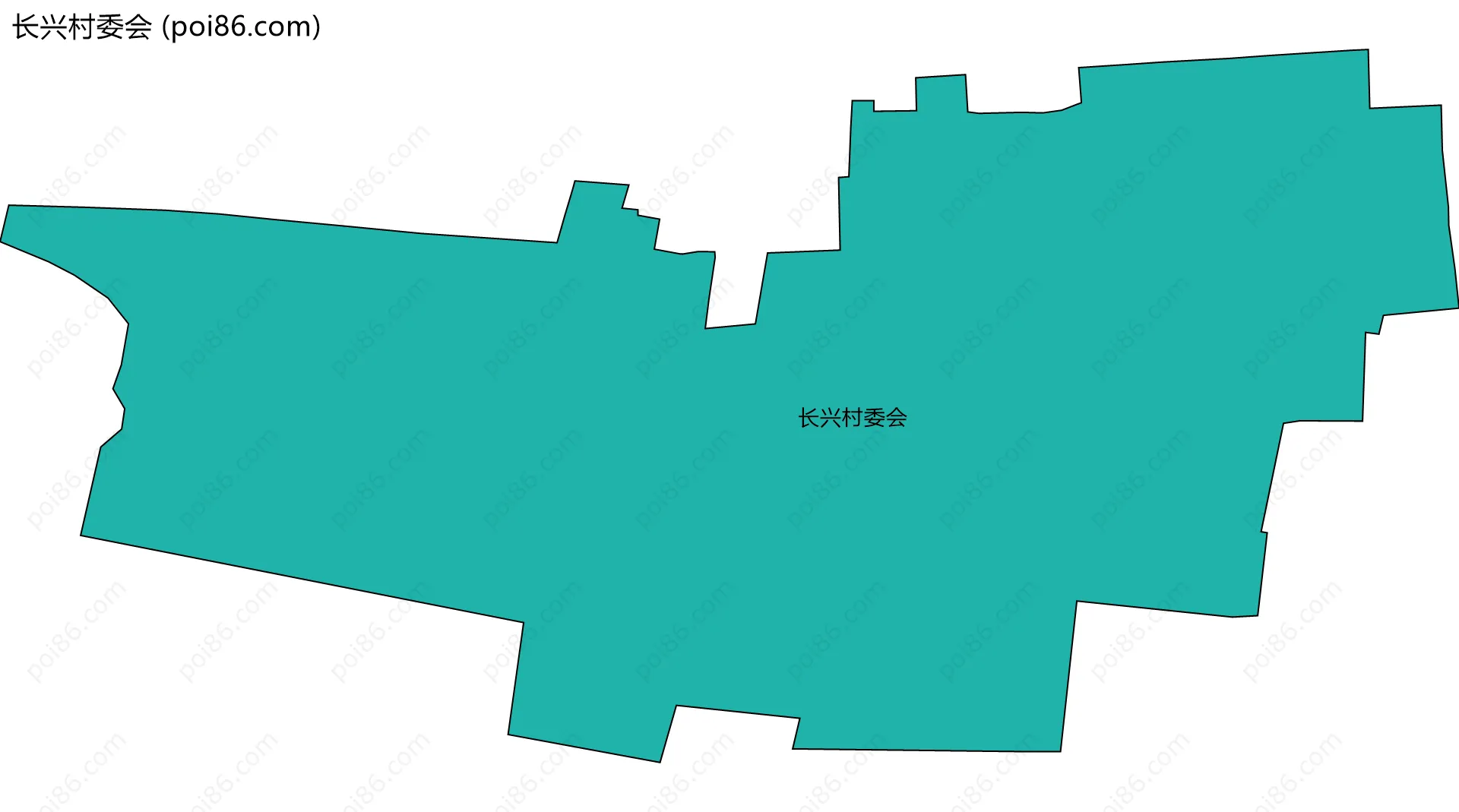 长兴村委会边界地图