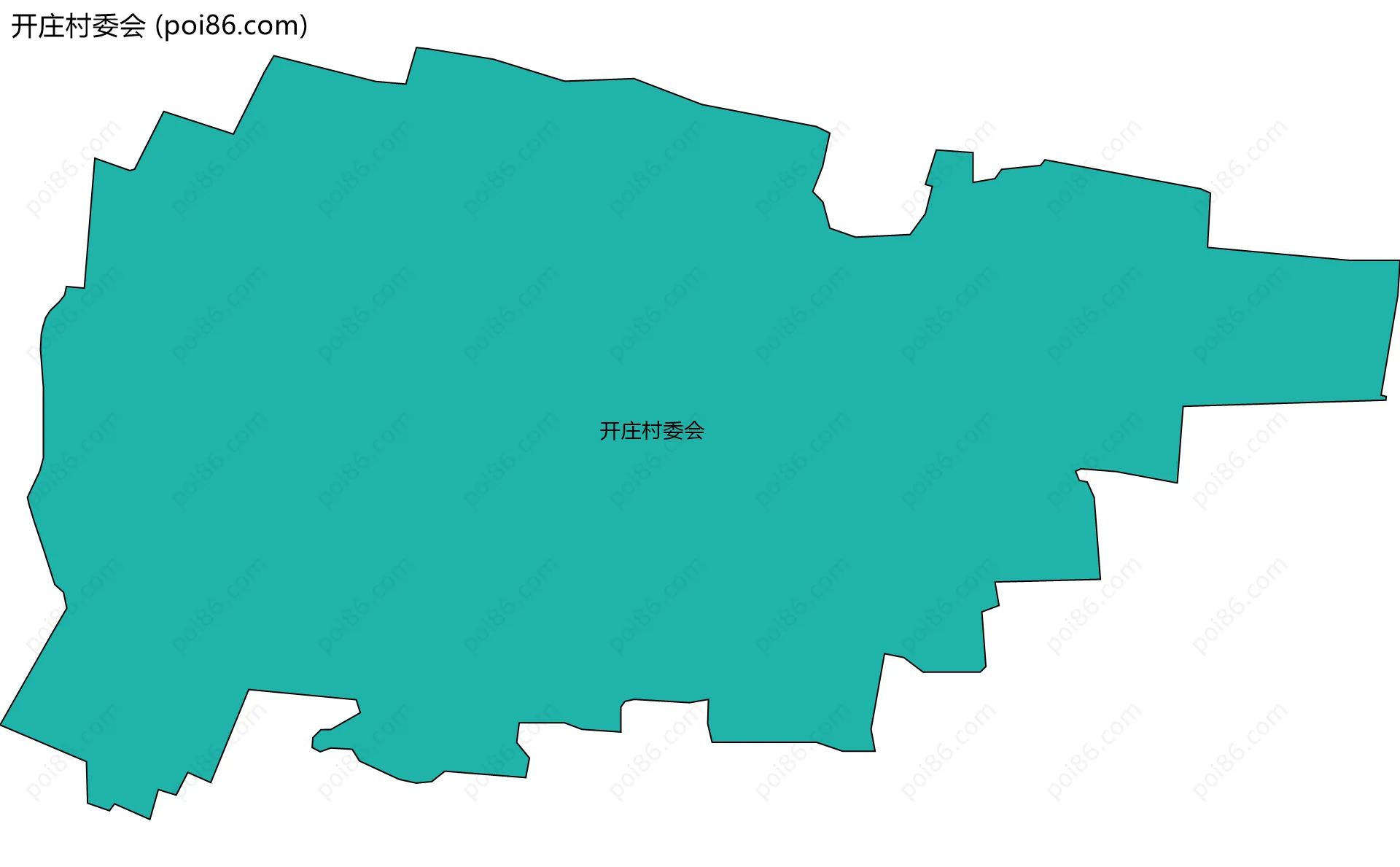 开庄村委会边界地图