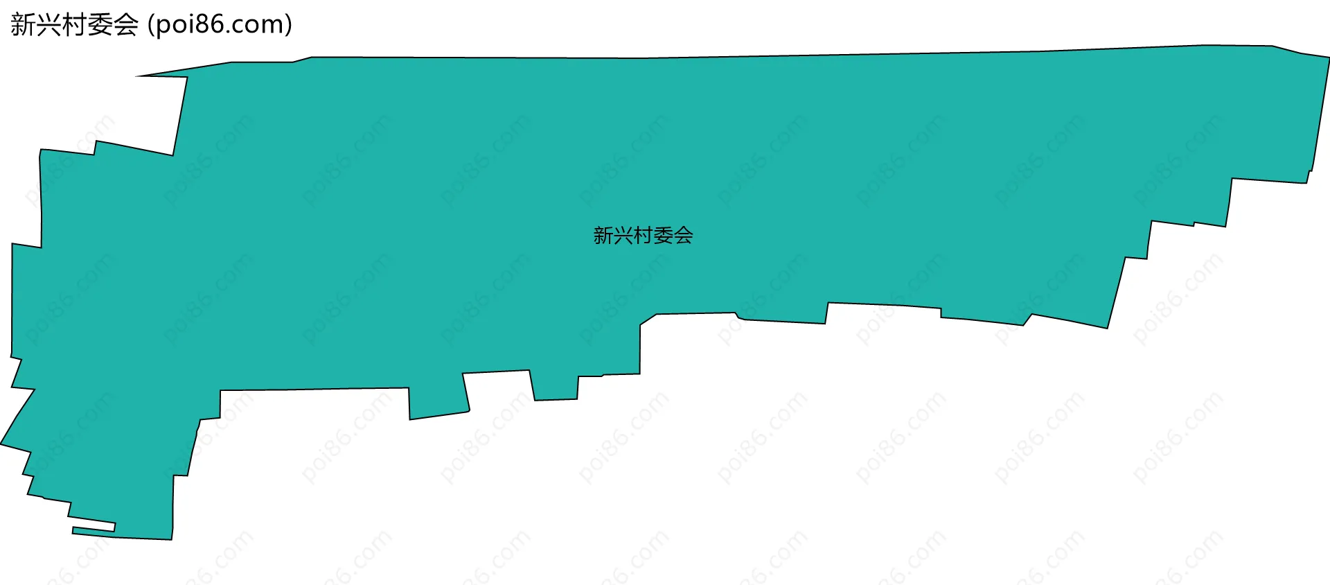 新兴村委会边界地图