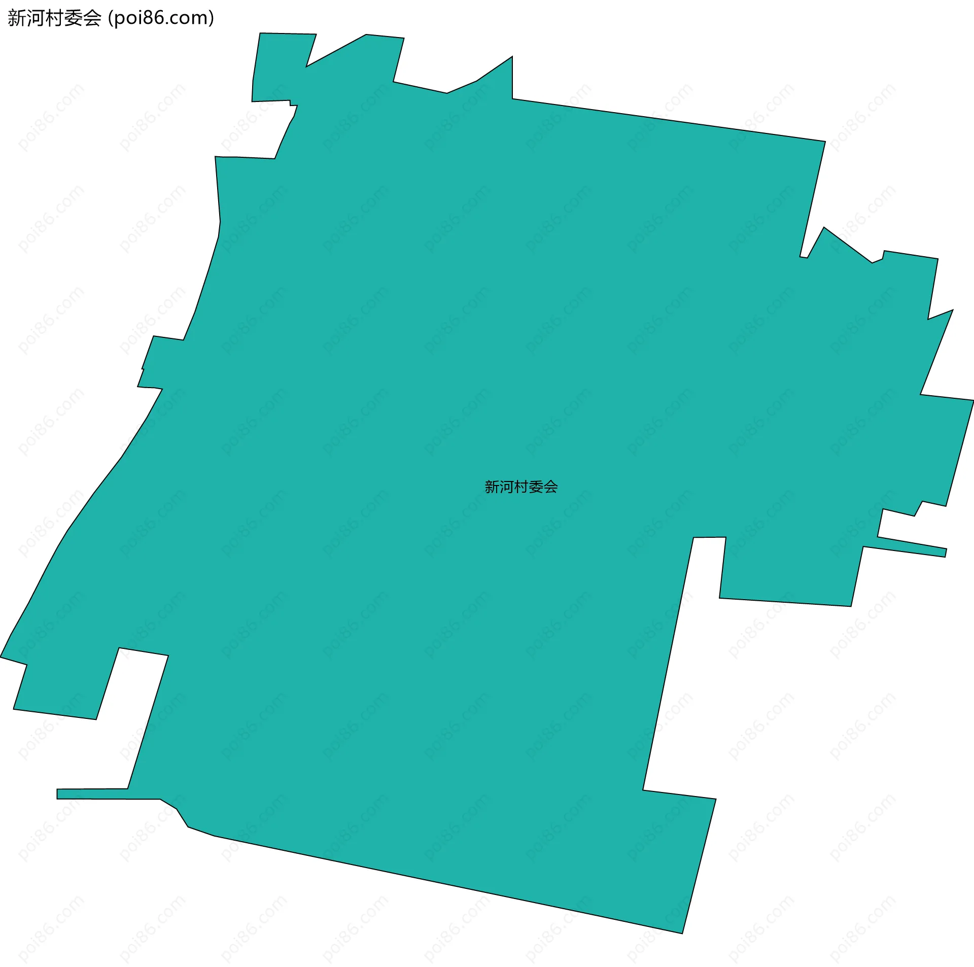 新河村委会边界地图