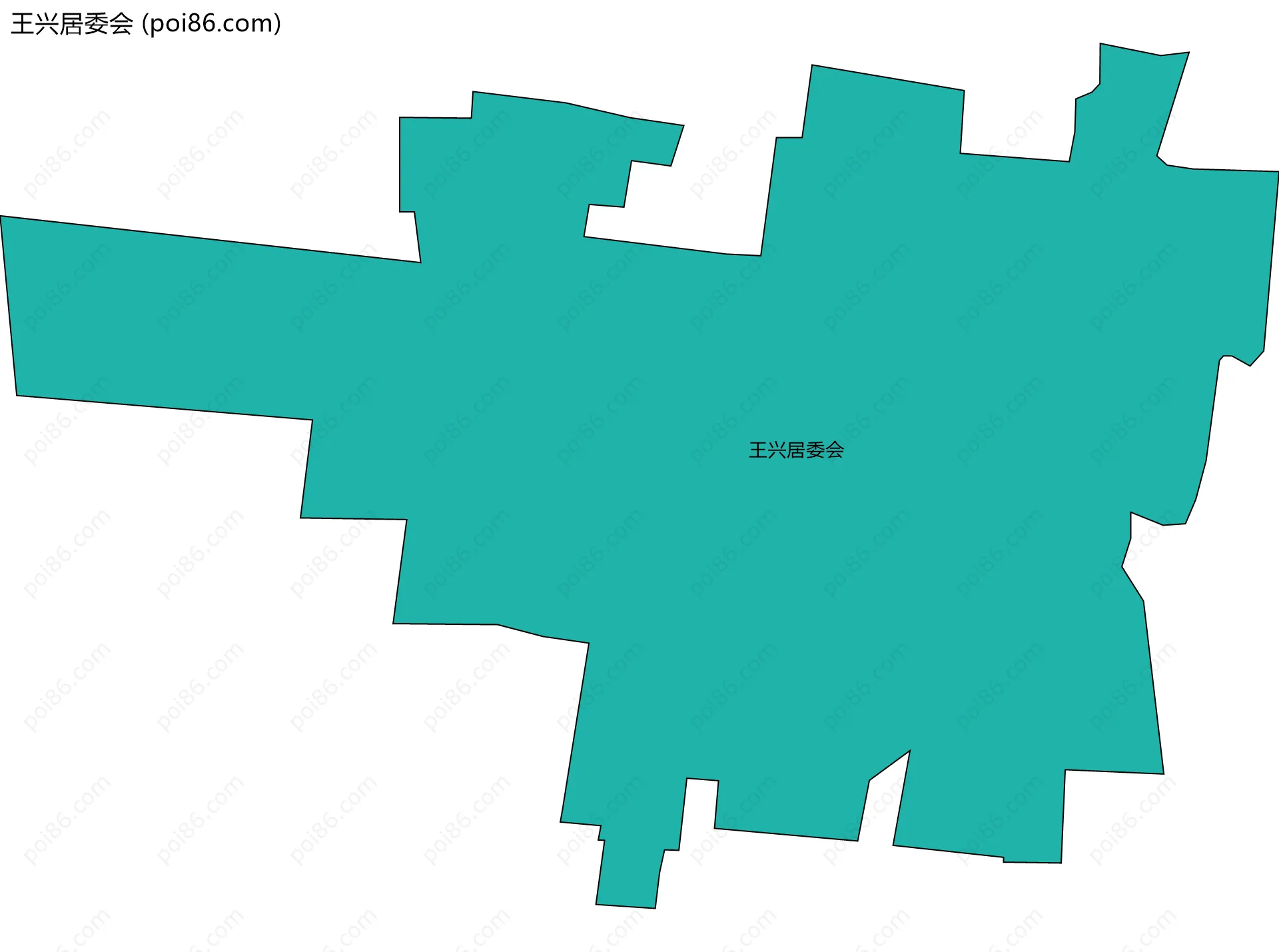 王兴居委会边界地图