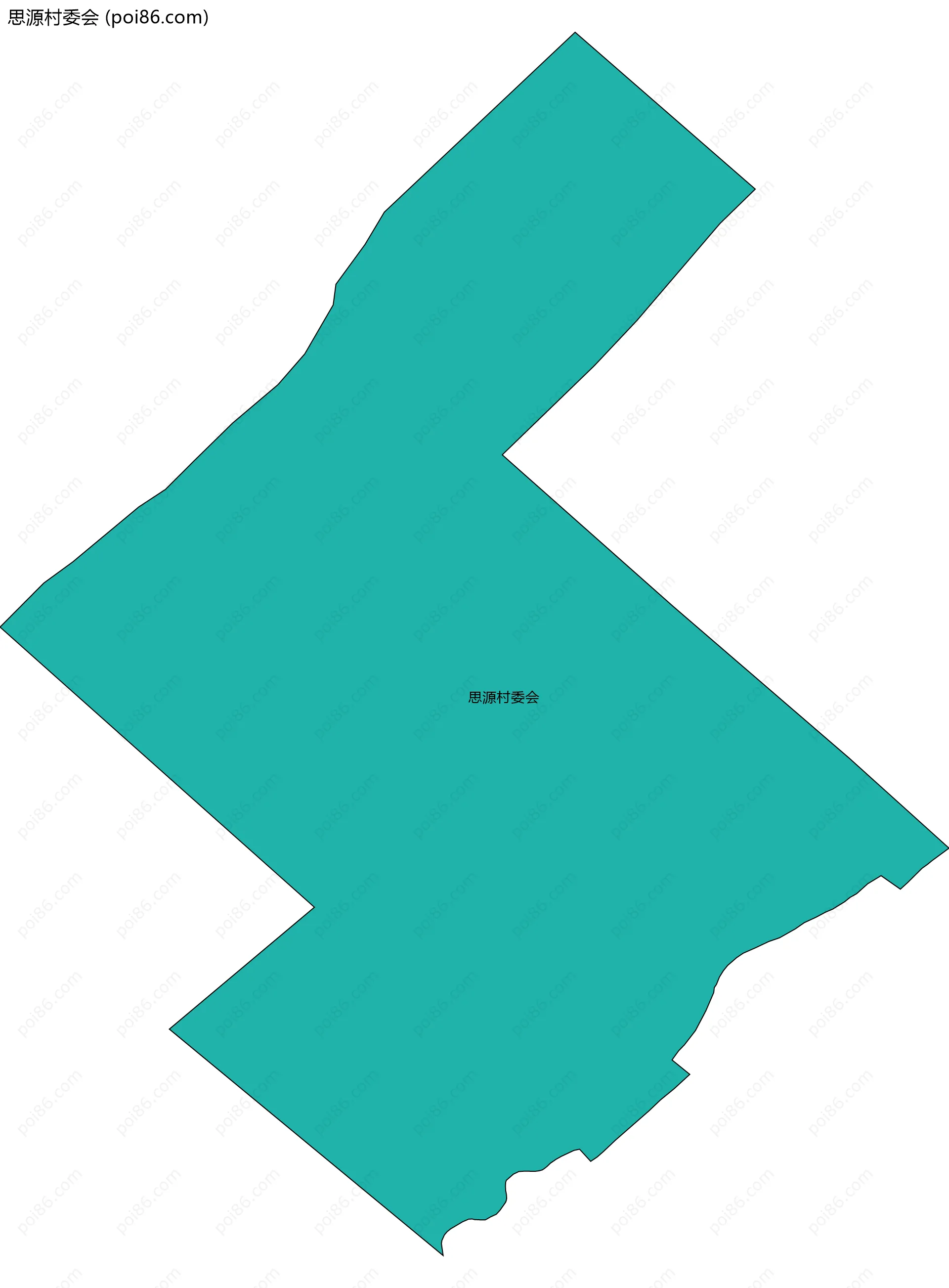 思源村委会边界地图