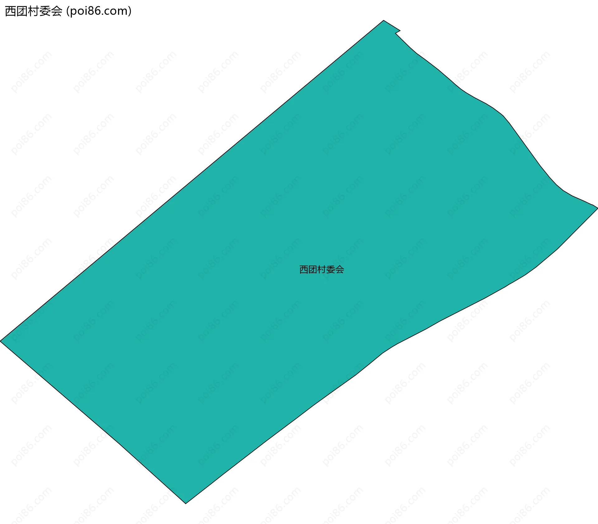 西团村委会边界地图