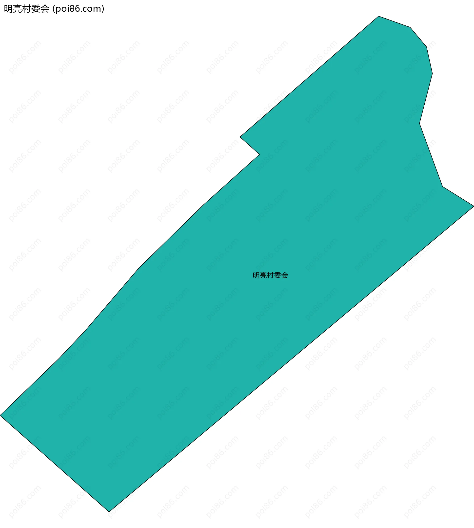 明亮村委会边界地图