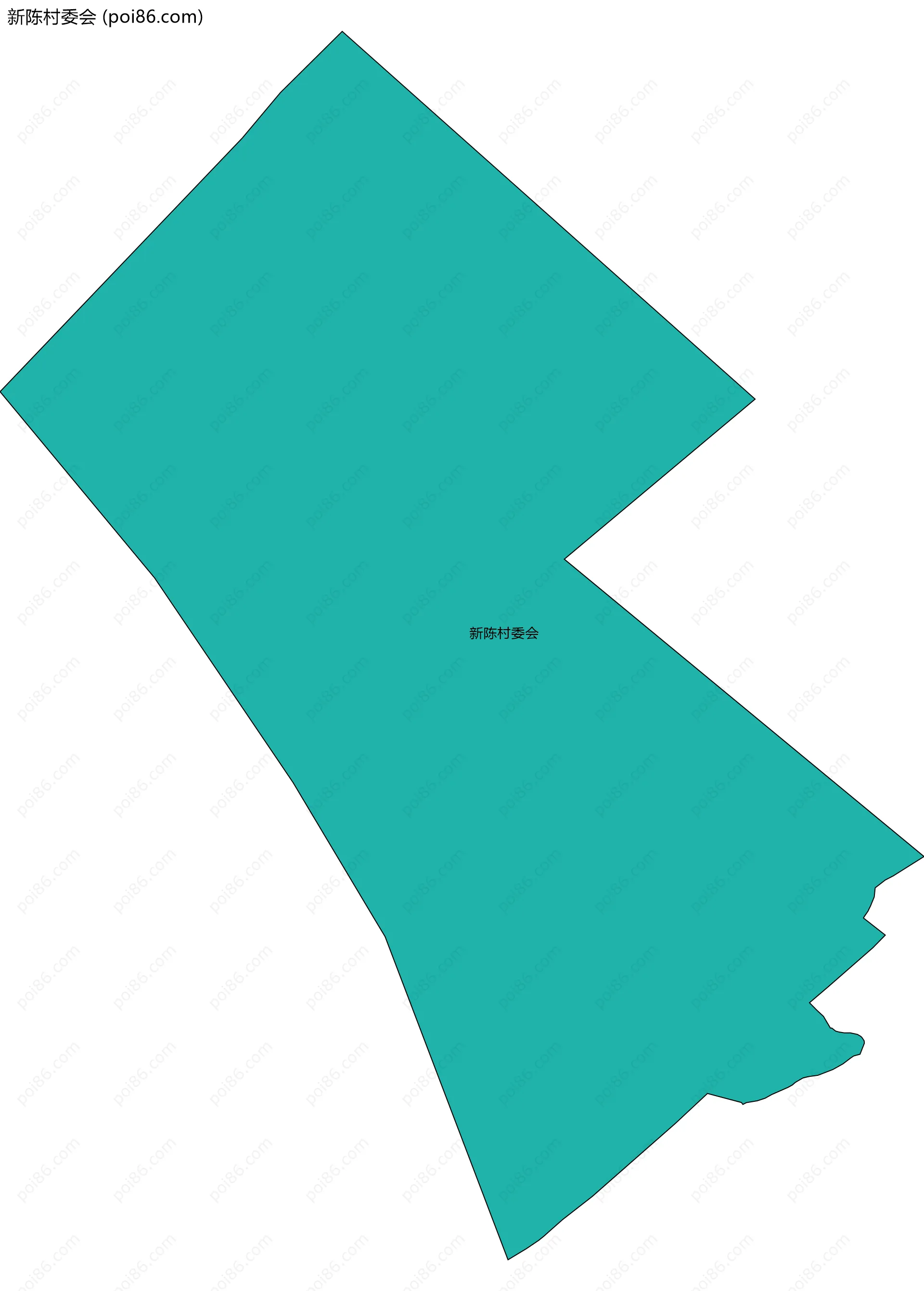 新陈村委会边界地图