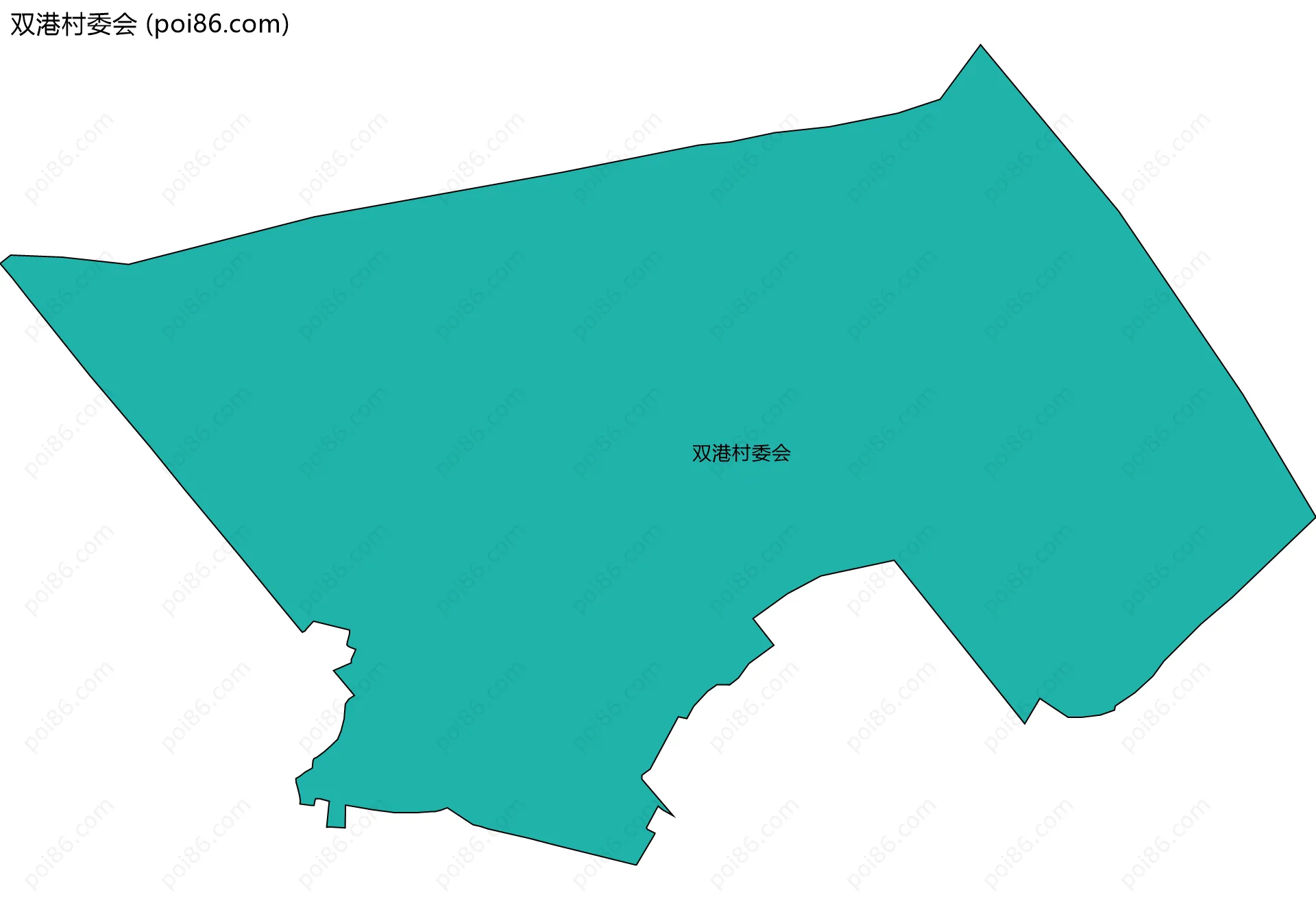 双港村委会边界地图