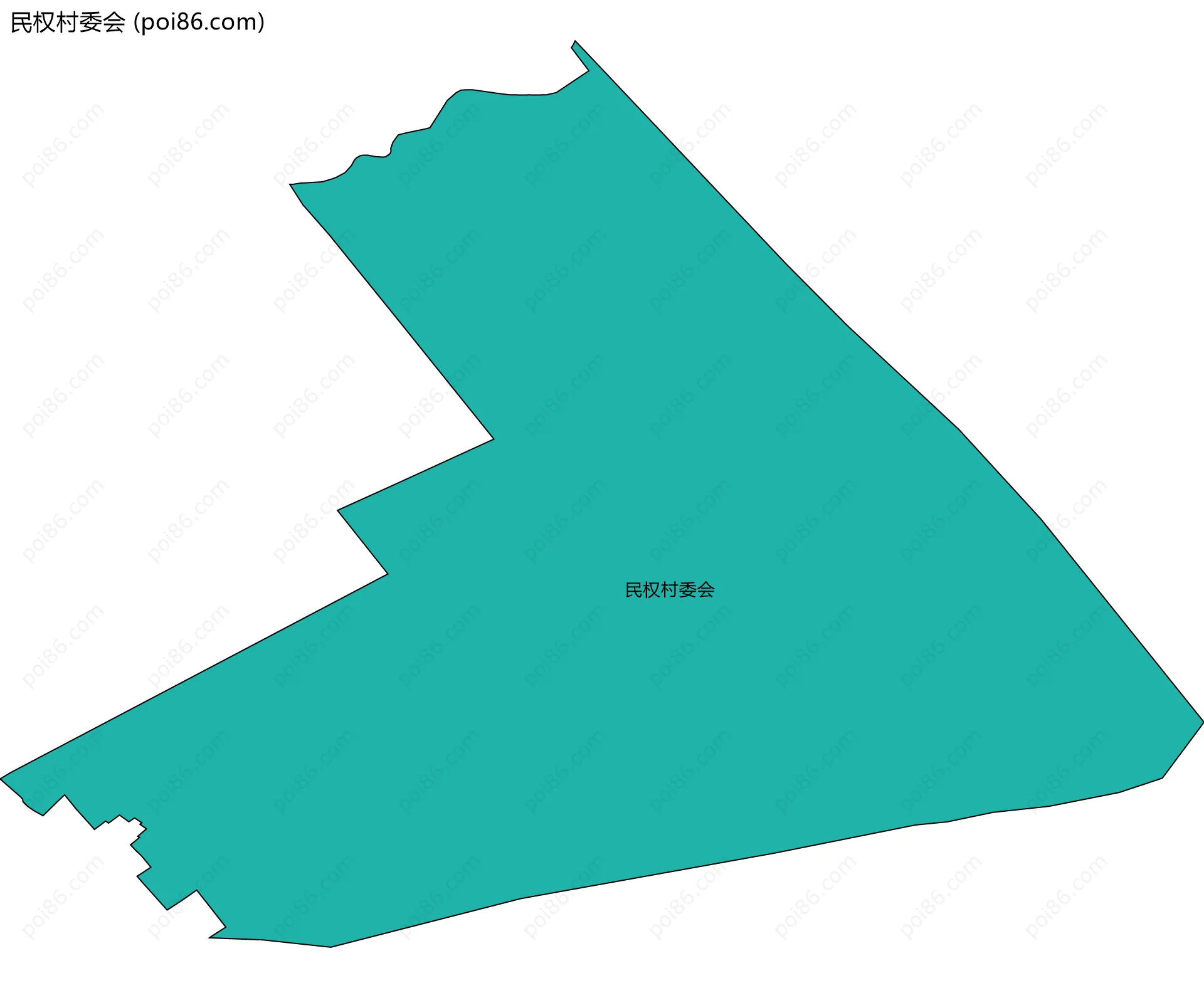民权村委会边界地图
