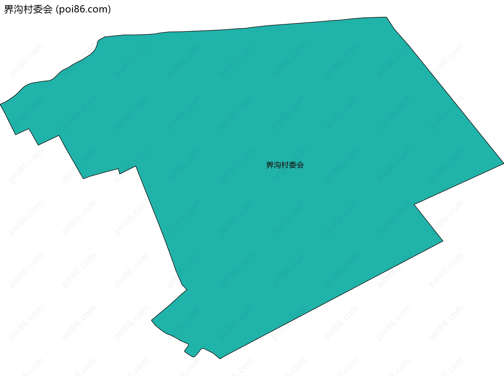 界沟村委会边界地图