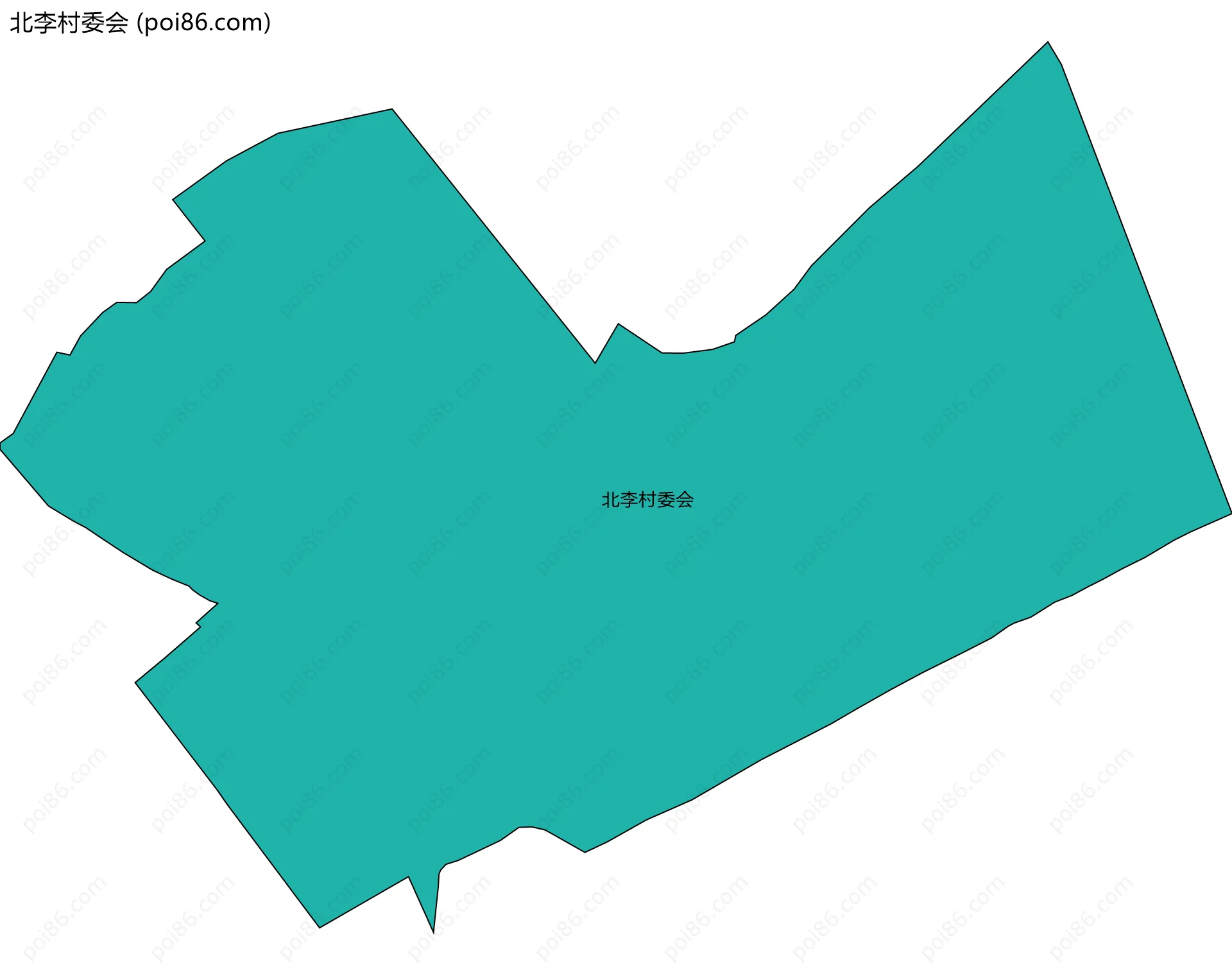 北李村委会边界地图