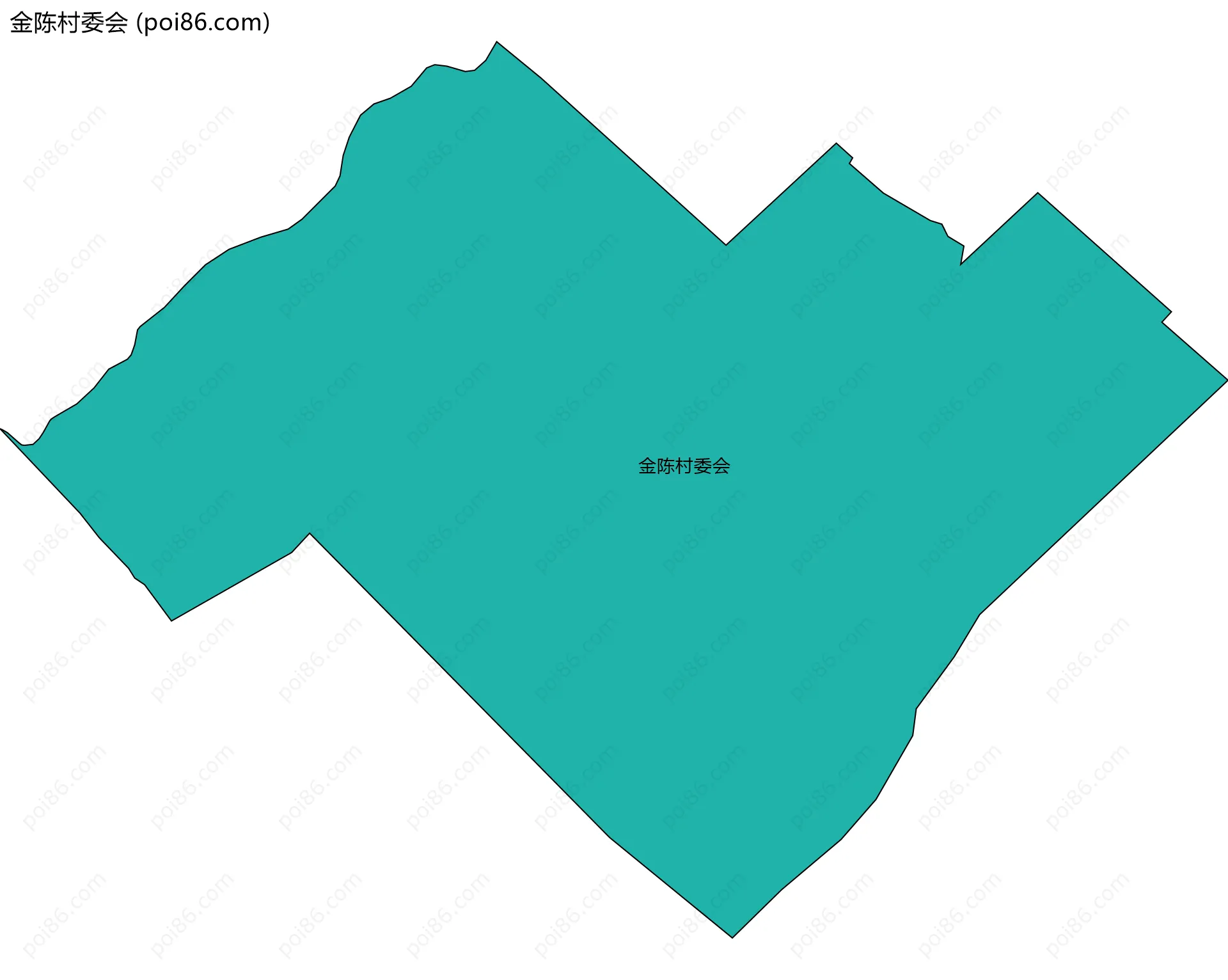 金陈村委会边界地图