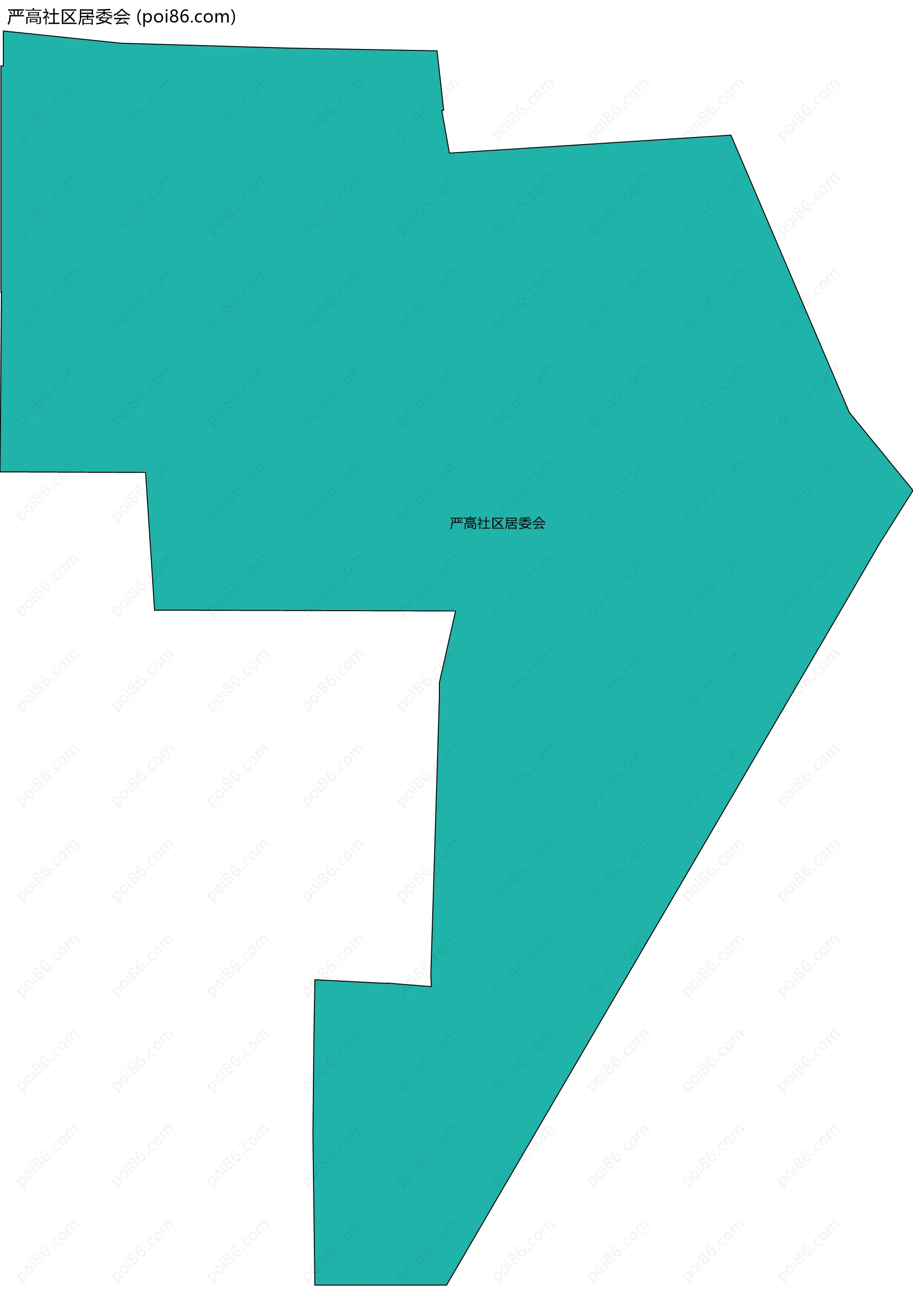 严高社区居委会边界地图