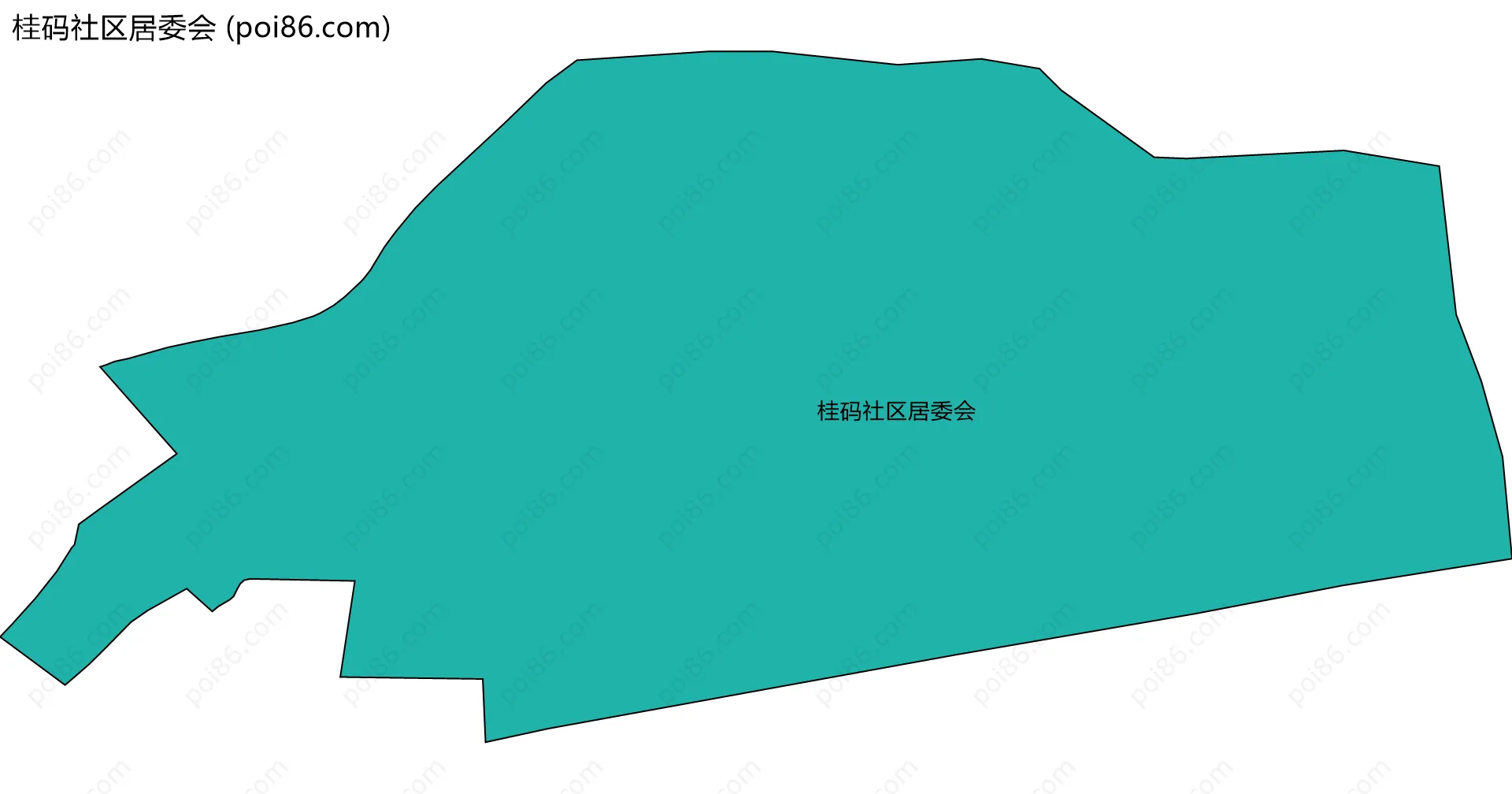 桂码社区居委会边界地图